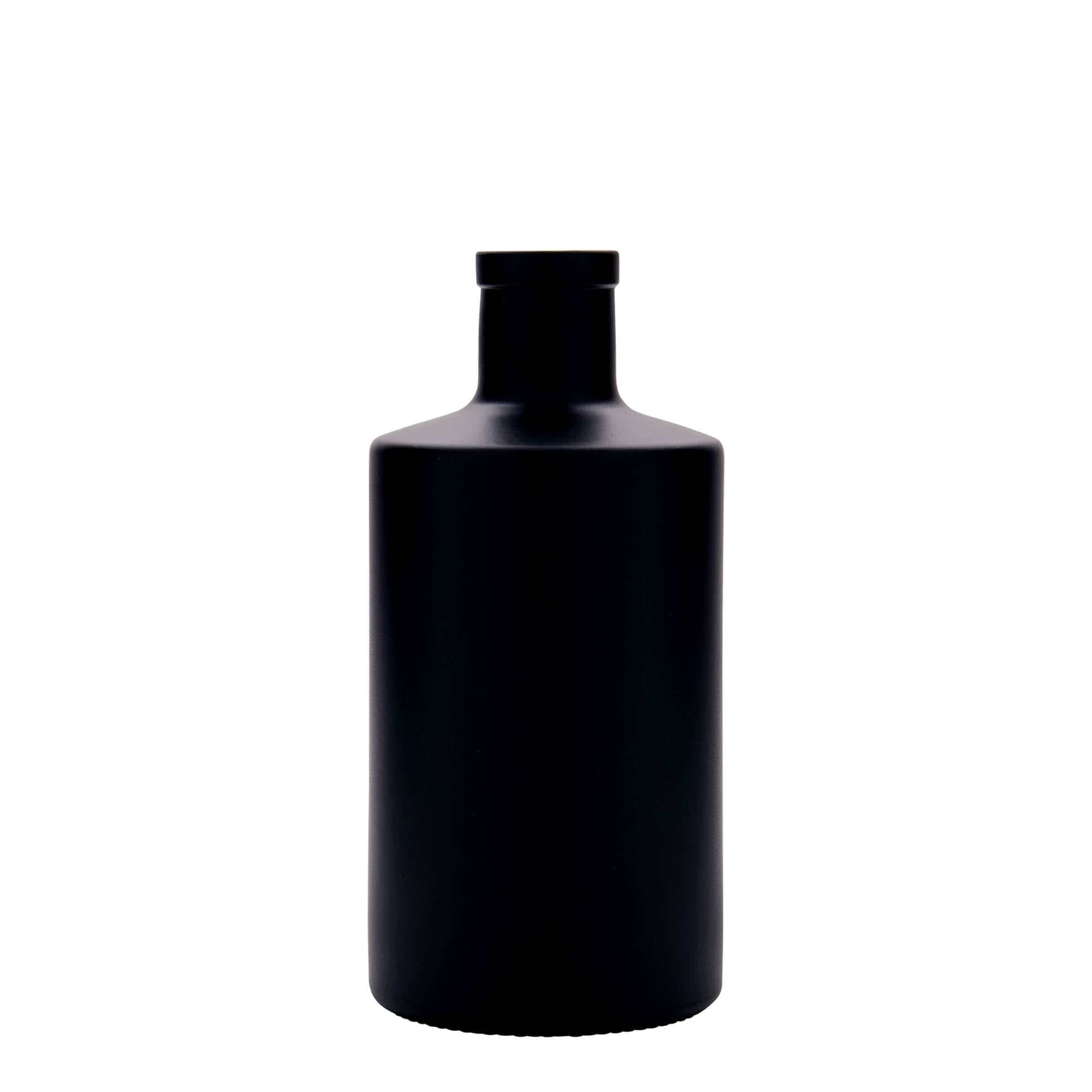 Staklena flaša 500 ml 'Caroline', crna, otvor: Pluto Staklena flaša 500 ml 'Caroline', crna, otvor: Pluto