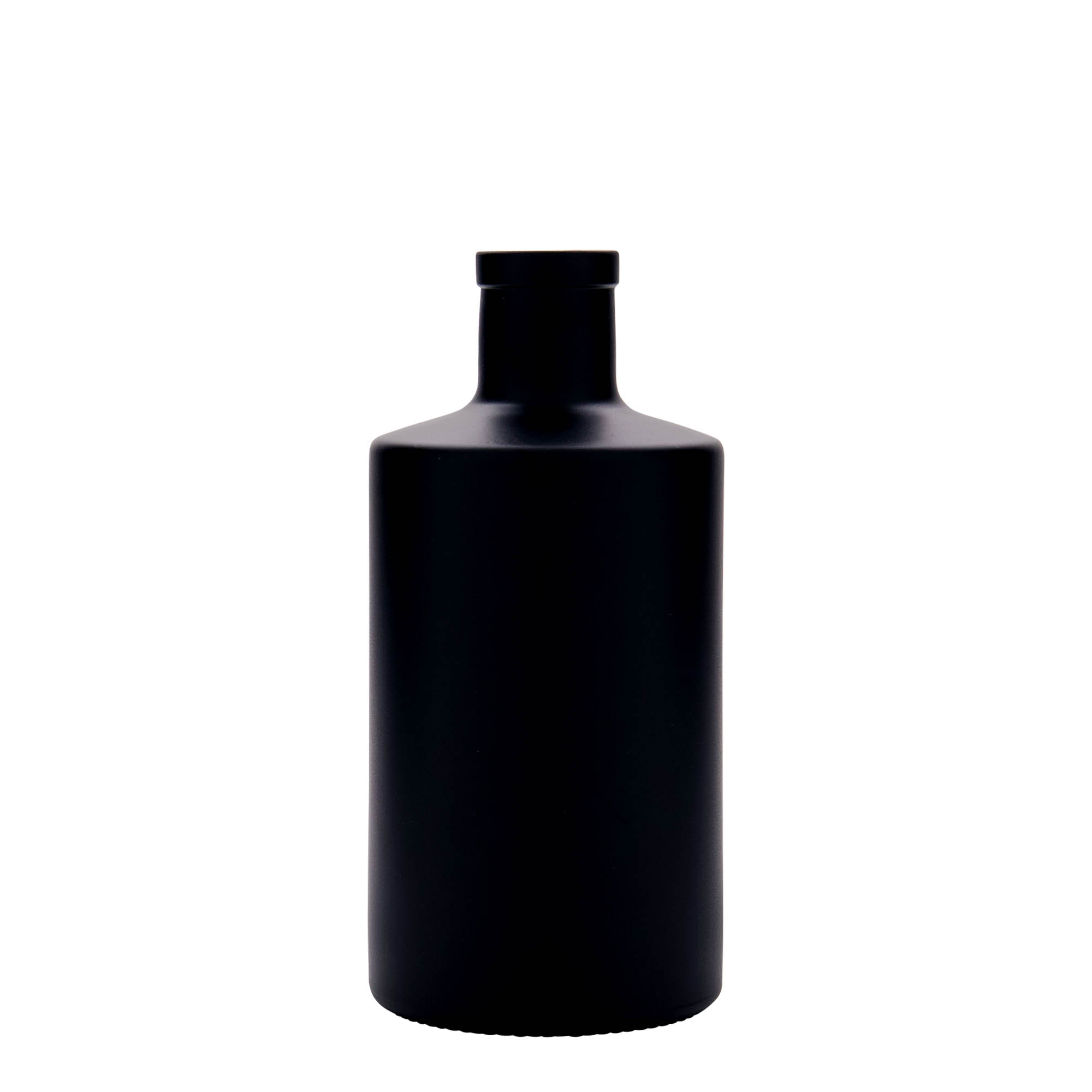 500 ml staklena boca 'Caroline', crna, grlo: pluta