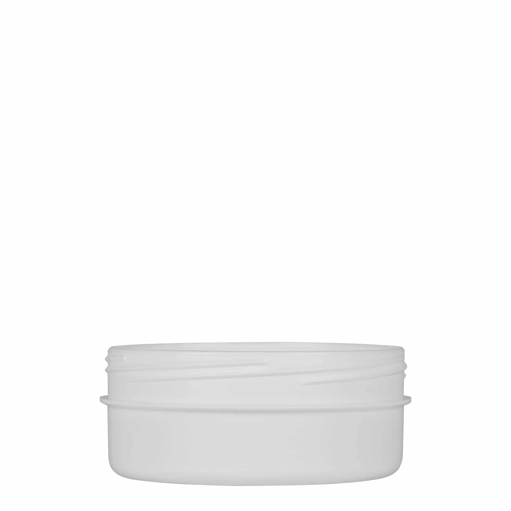 Plastična posuda 125 ml 'White Line', PP, bijela, otvor: Navojni zatvarač Plastična posuda 125 ml 'White Line', PP, bijela, otvor: Navojni zatvarač