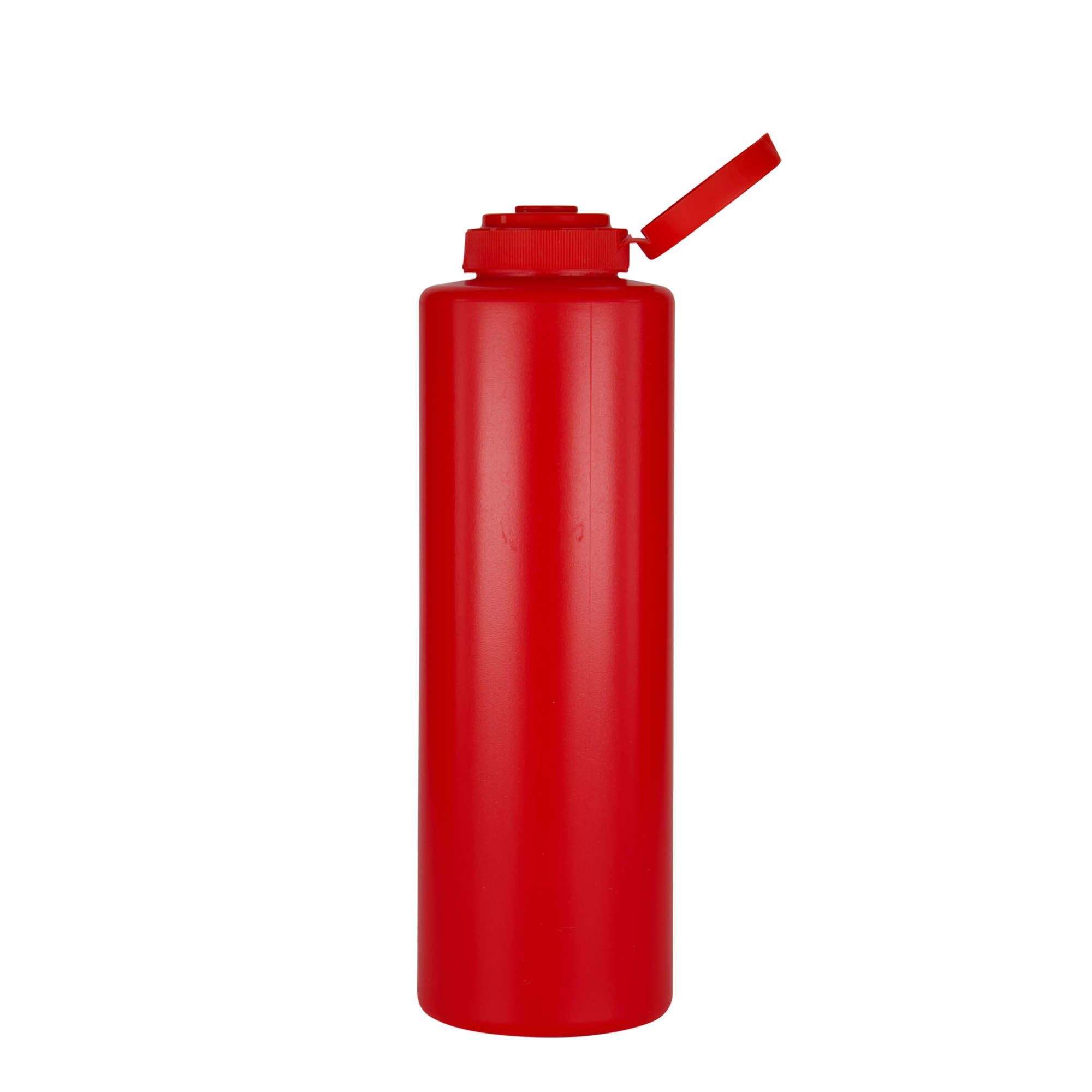 500 ml boca za sos, LDPE plastika, crvena, grlo: 38/400 500 ml boca za sos, LDPE plastika, crvena, grlo: 38/400
