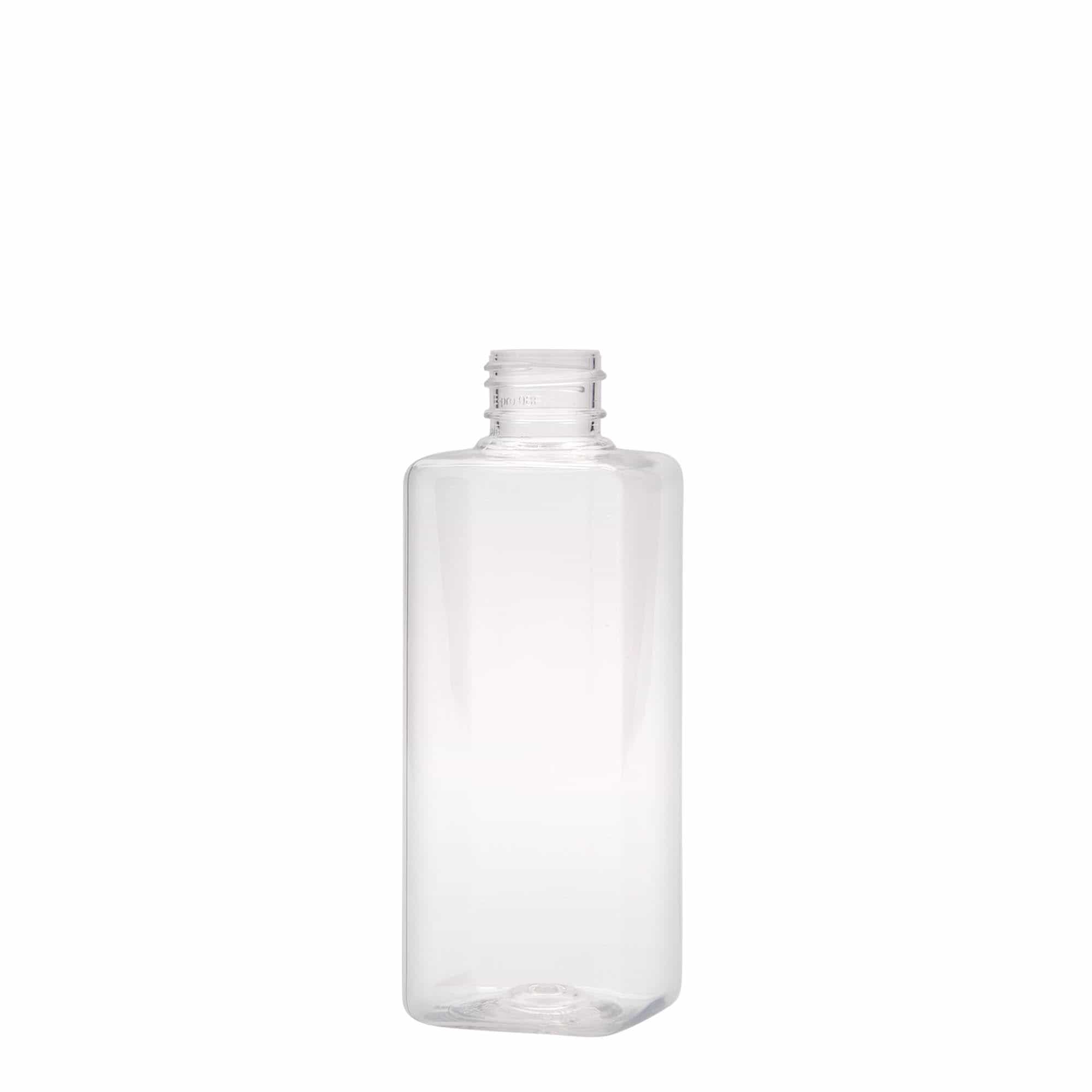 PET flaša 200 ml 'Karl', kvadratna, plastika, otvor: GPI 24/410