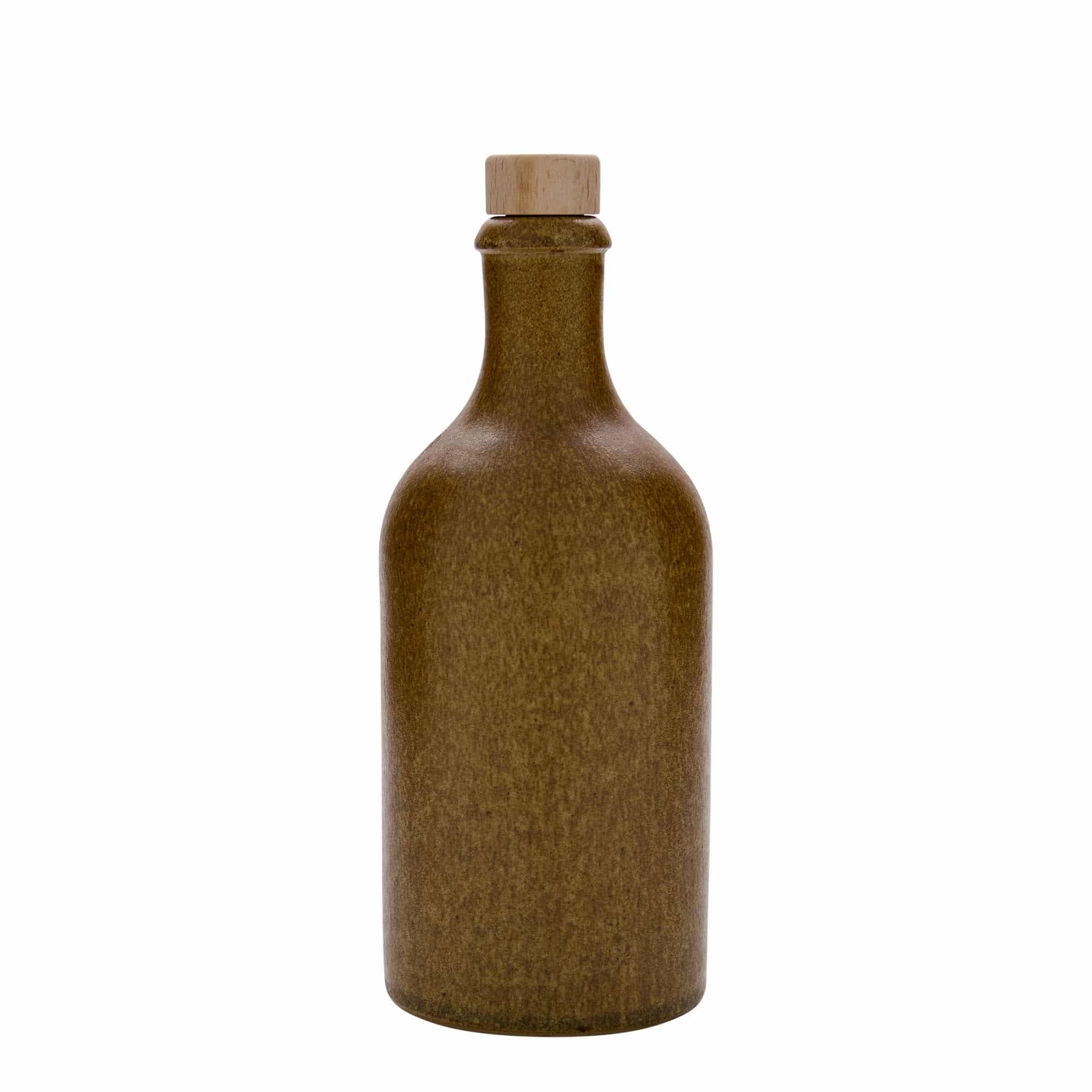 Glineni vrč 500 ml, keramika, smeđa-kristalna, otvor: Pluto