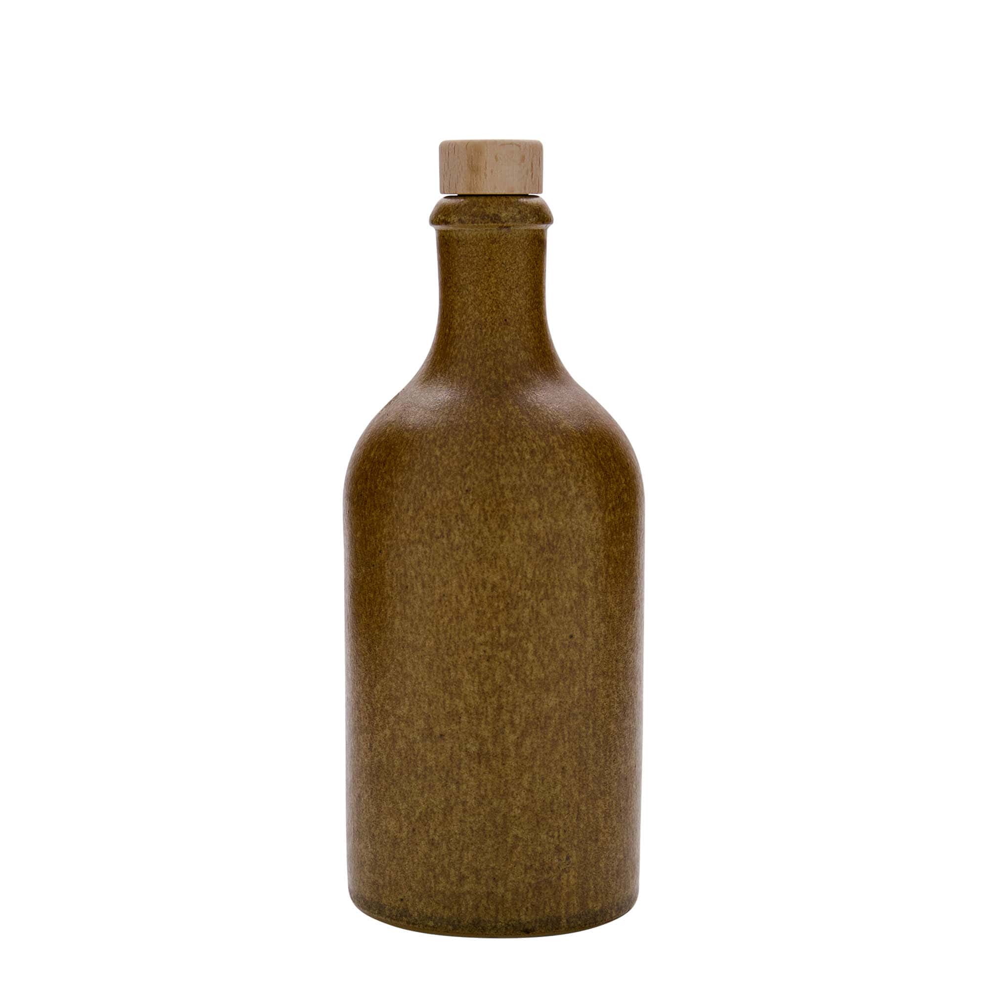 500 ml glineni vrč, kamenina, smeđe-kristalni, otvor: pluta 500 ml glineni vrč, kamenina, smeđe-kristalni, otvor: pluta