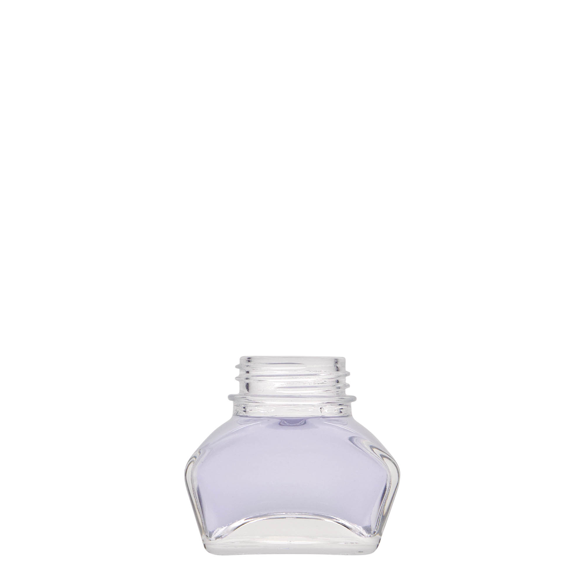 30 ml bočica za tintu, pravougaona, otvor: navojni zatvarač