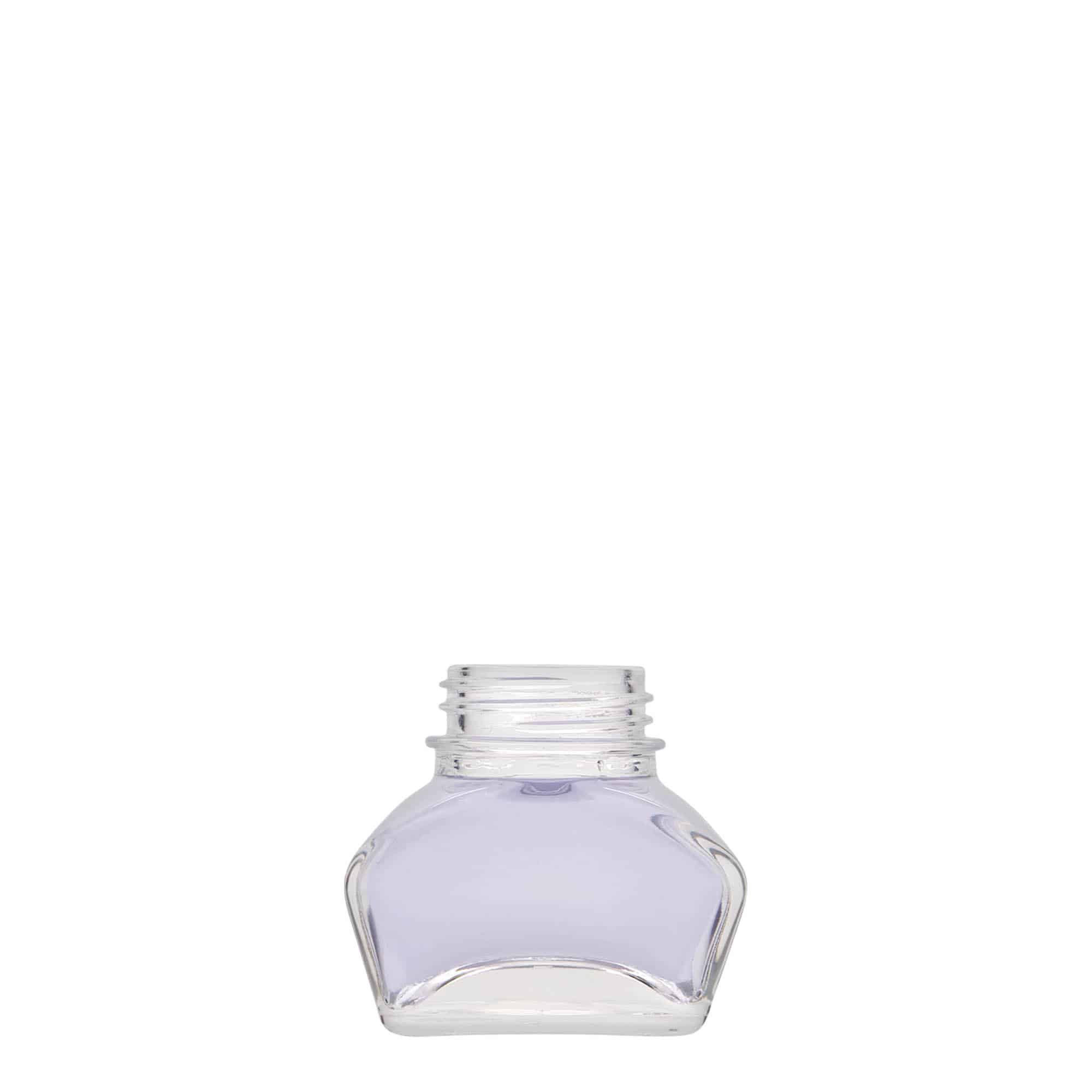 30 ml bočica za tintu, pravougaona, otvor: navojni zatvarač