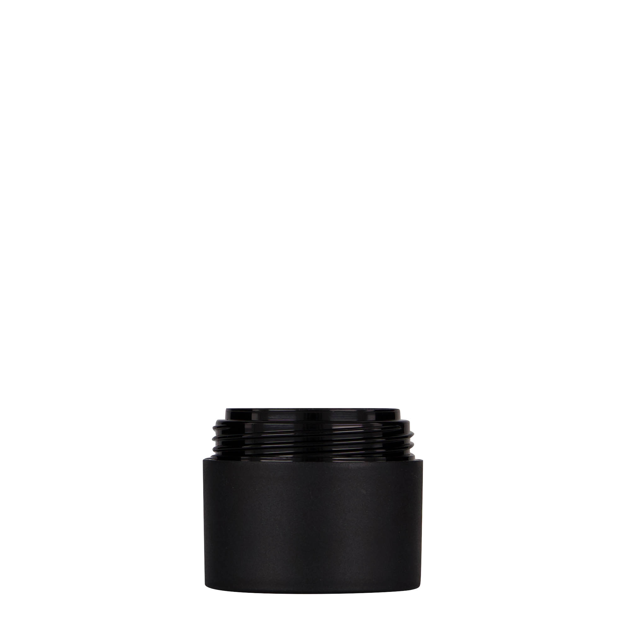 30 ml plastična posuda 'Antonella', PP, crna, otvor: navojni poklopac