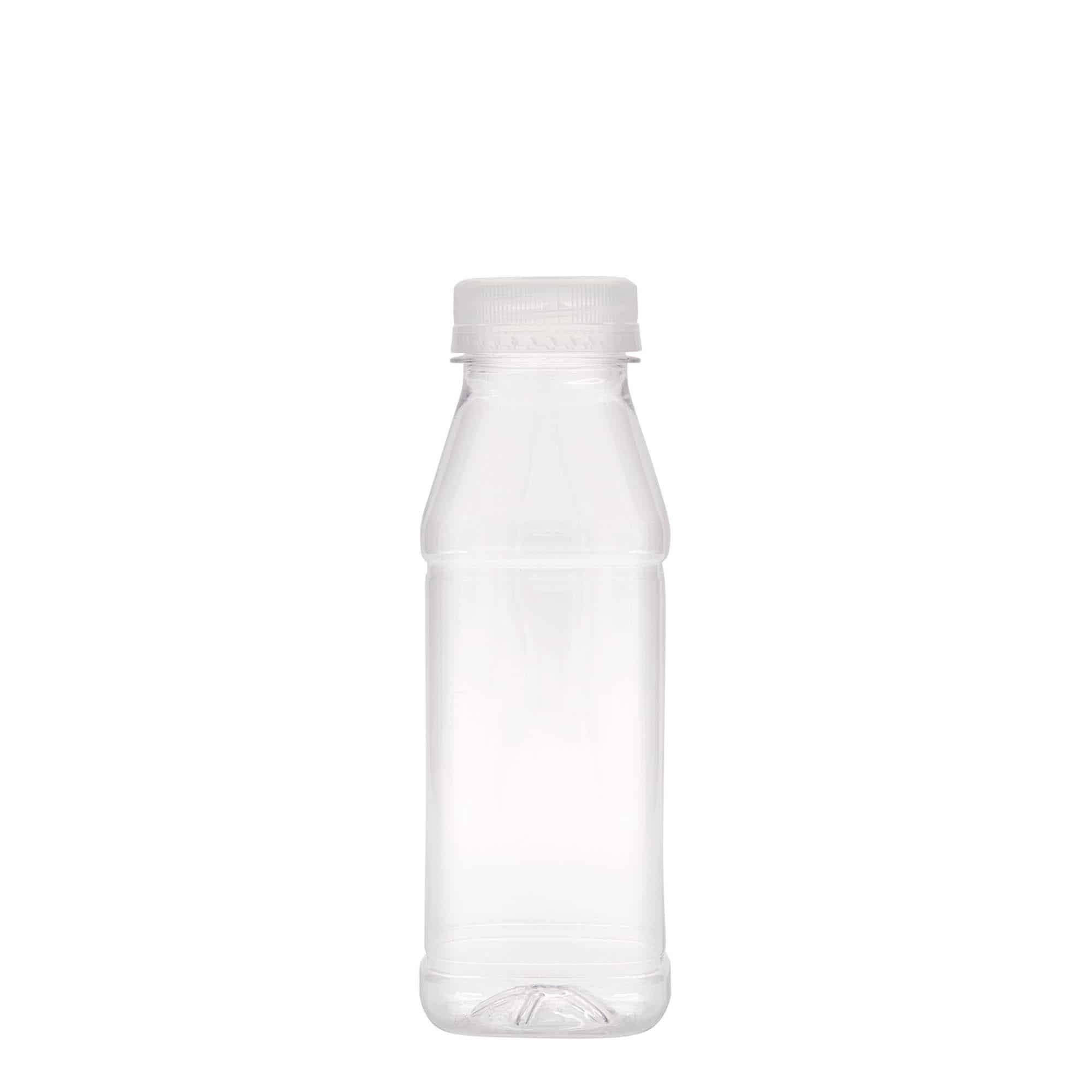 PET flaša 330 ml 'Milk and Juice Carré', kvadratna, plastika, otvor: 38 mm
