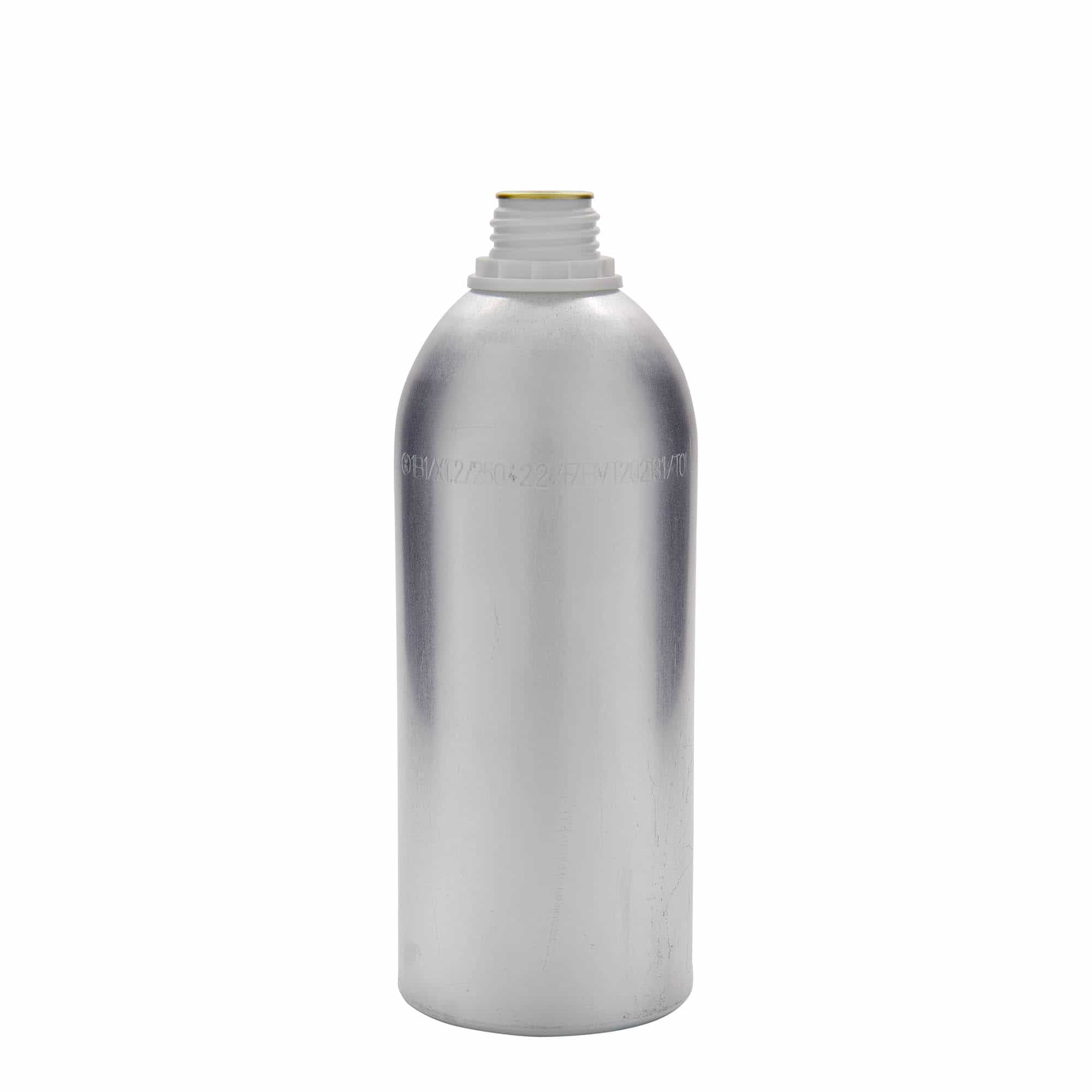 Aluminijumska flaša 1100 ml, metal, srebrna, otvor: DIN 32
