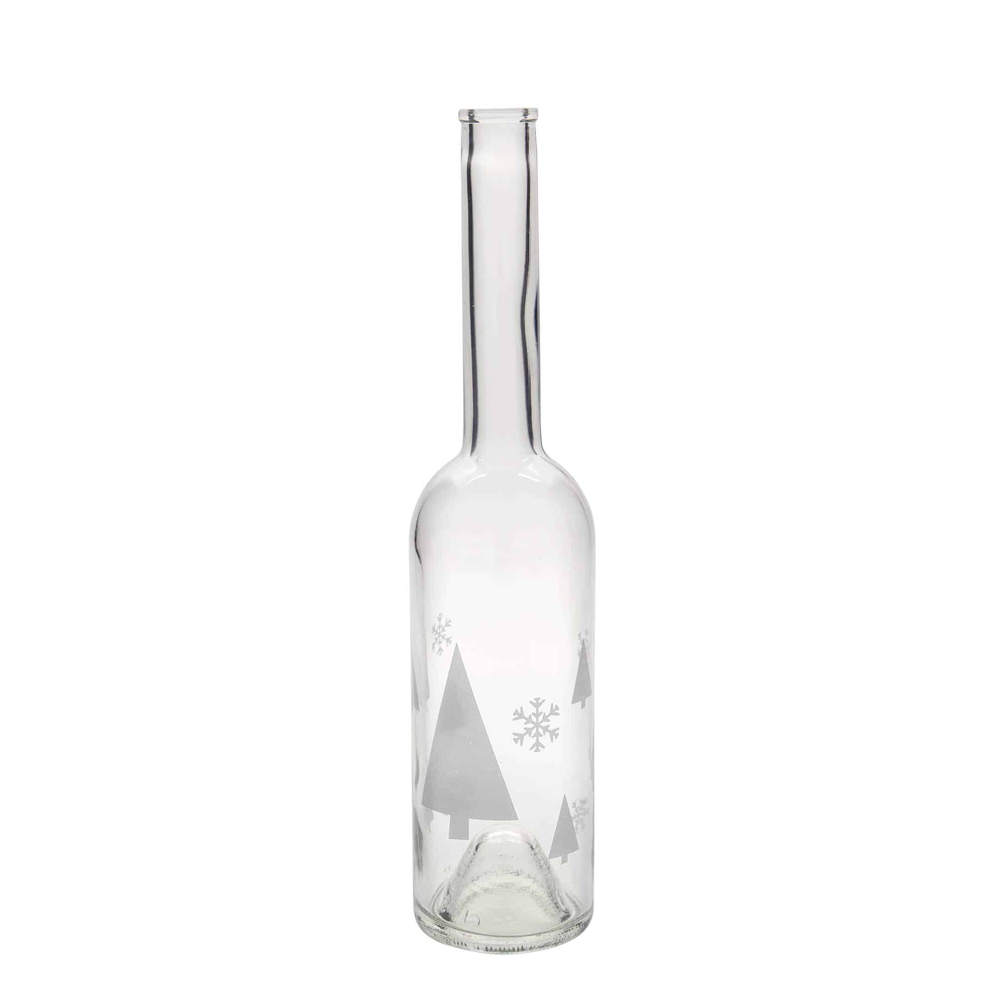Staklena flaša 500 ml 'Opera', motiv: Pahulje snijega, otvor: Pluto Staklena flaša 500 ml 'Opera', motiv: Pahulje snijega, otvor: Pluto