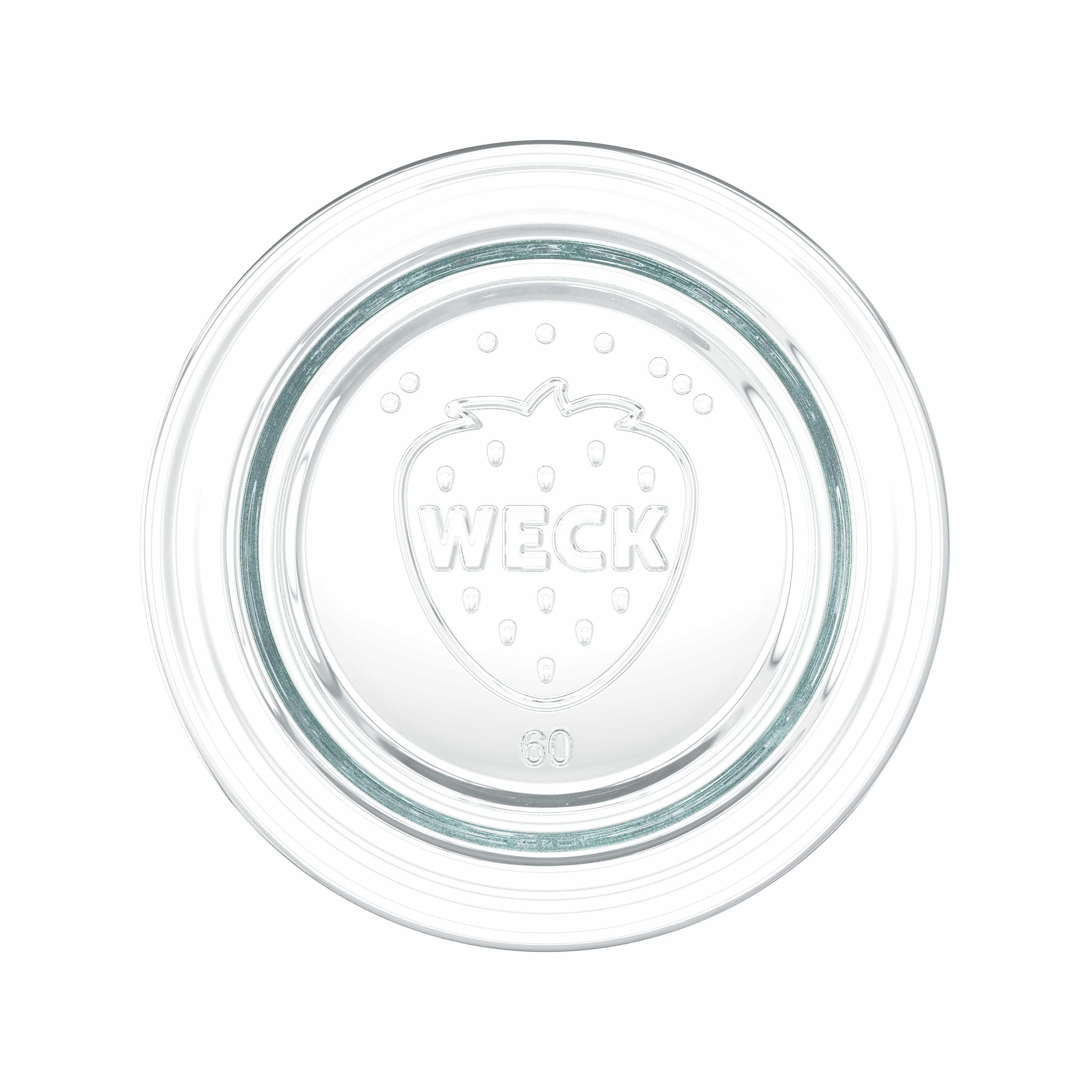 12x 80 ml WECK staklenka za preokretanje sa staklenim poklopcem RR 60