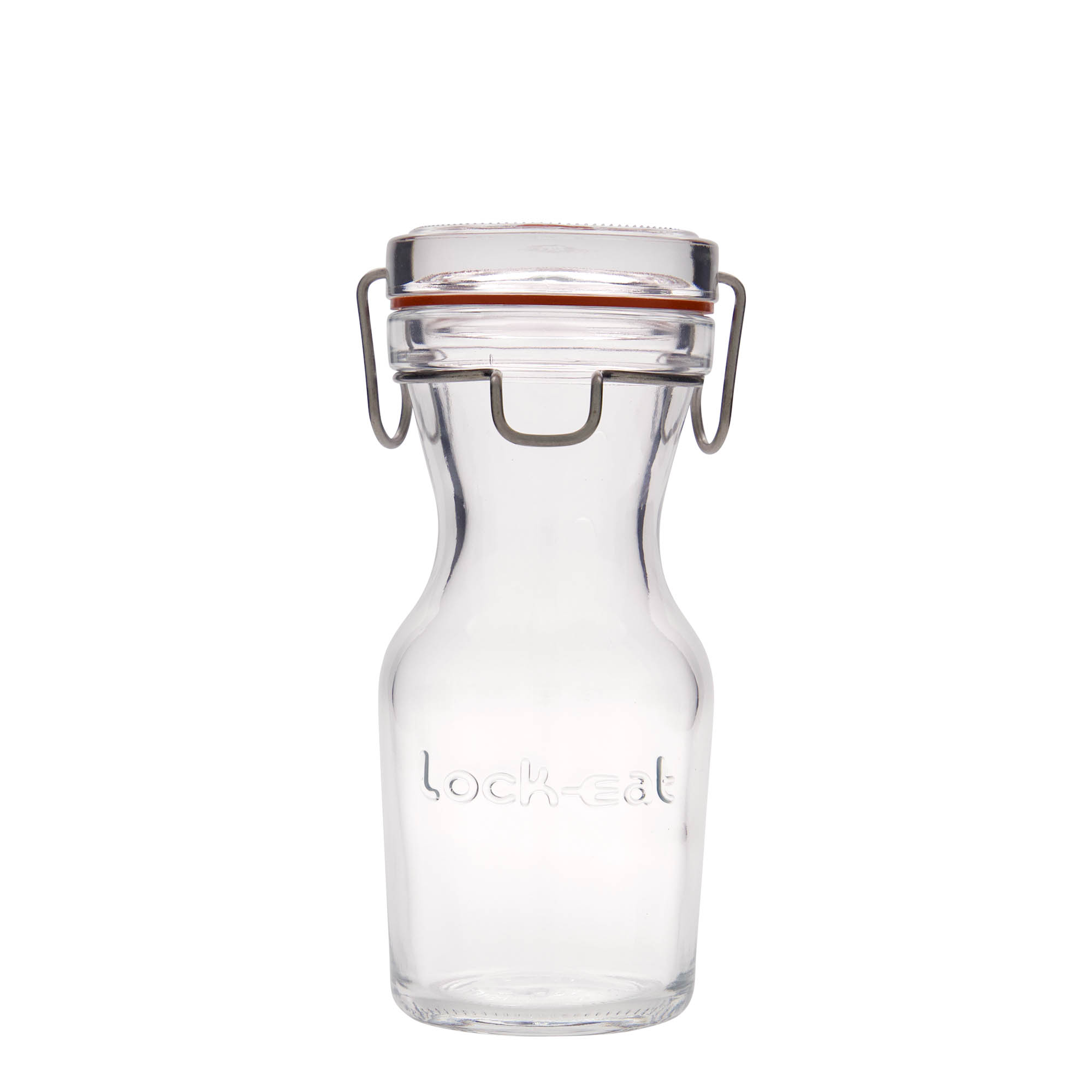 250 ml staklena karafa 'Lock-Eat', otvor: zatvarač sa žičanim kopčama 250 ml staklena karafa 'Lock-Eat', otvor: zatvarač sa žičanim kopčama