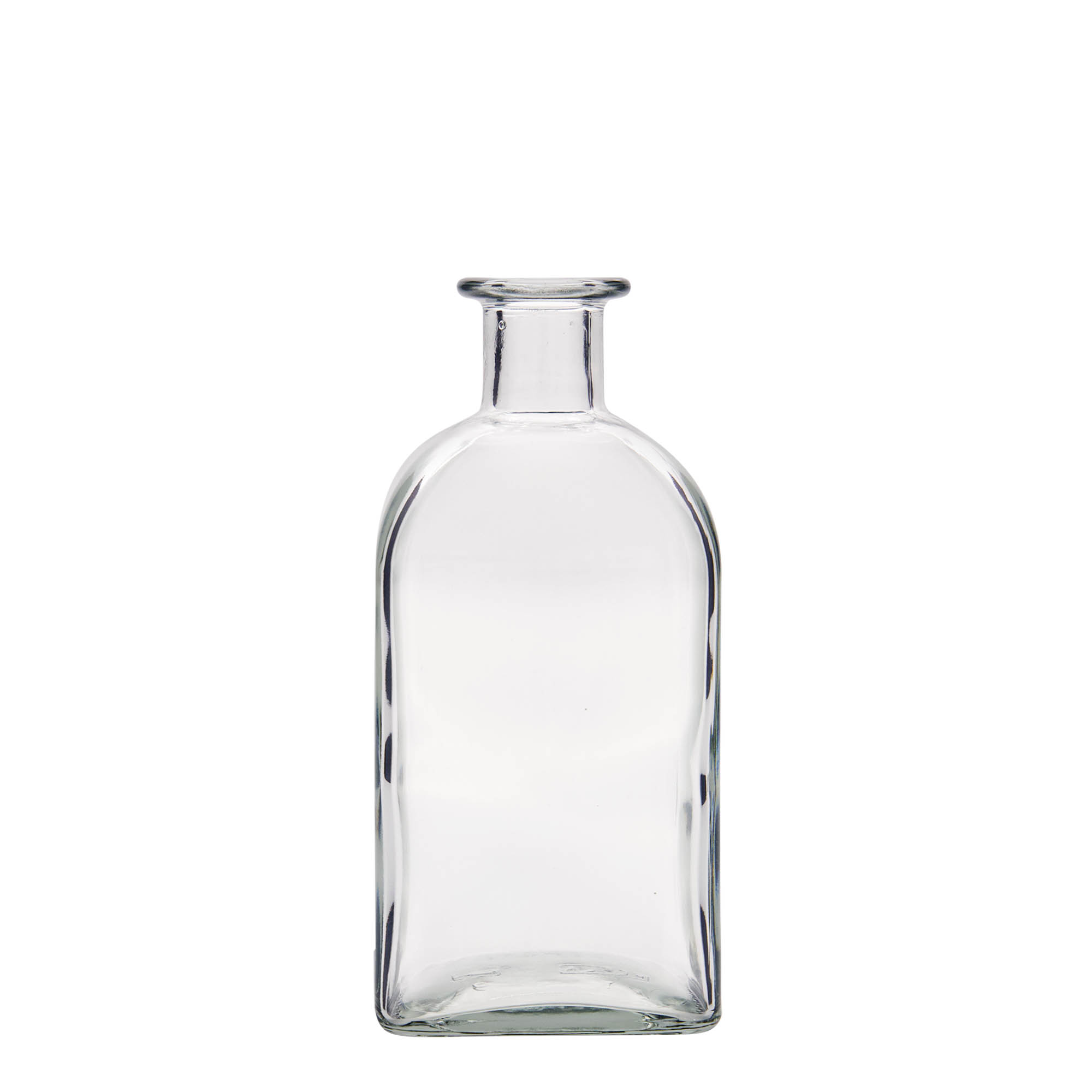500 ml staklena boca Apotheker Carré, kvadratna, otvor: pluta