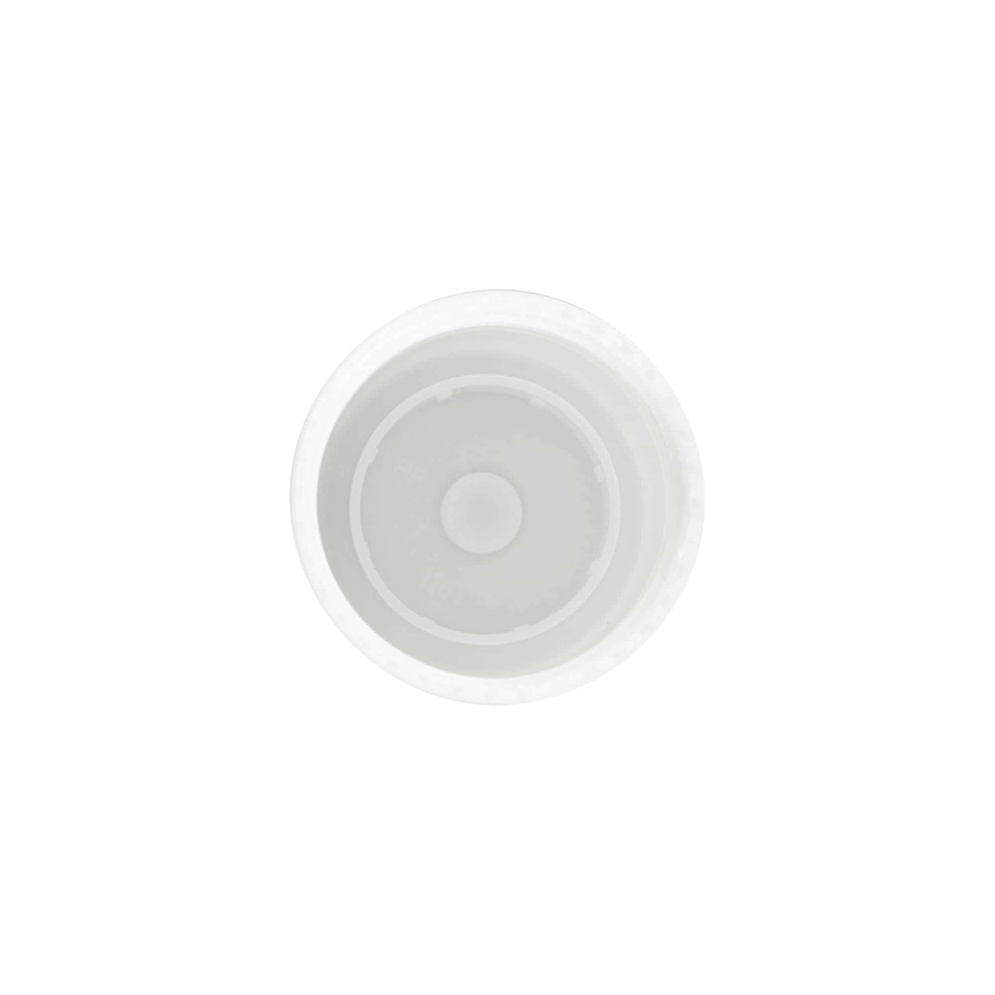 Čep za 50 ml roll-on bocu, PP plastika, bijeli, za otvor: navojni zatvarač