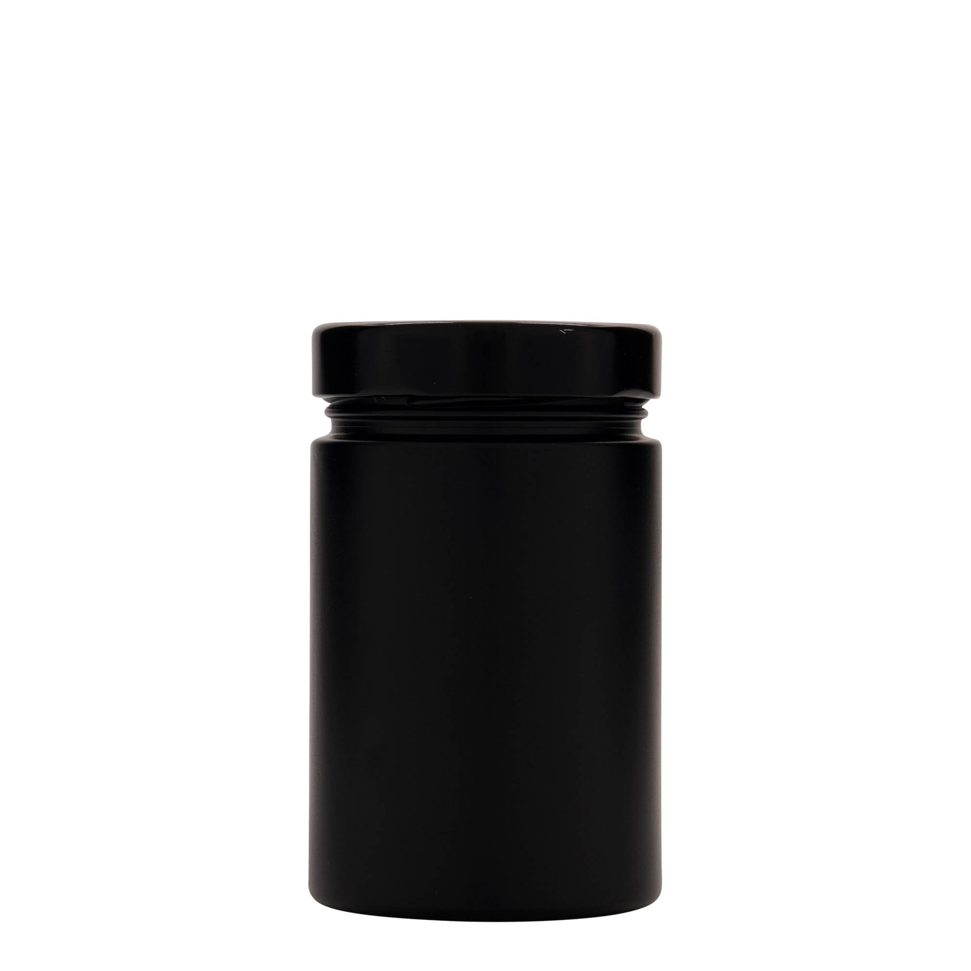 327 ml okrugla staklena boca 'Aurora', crna, otvor: Deep-Twist-Off (DTO 66)