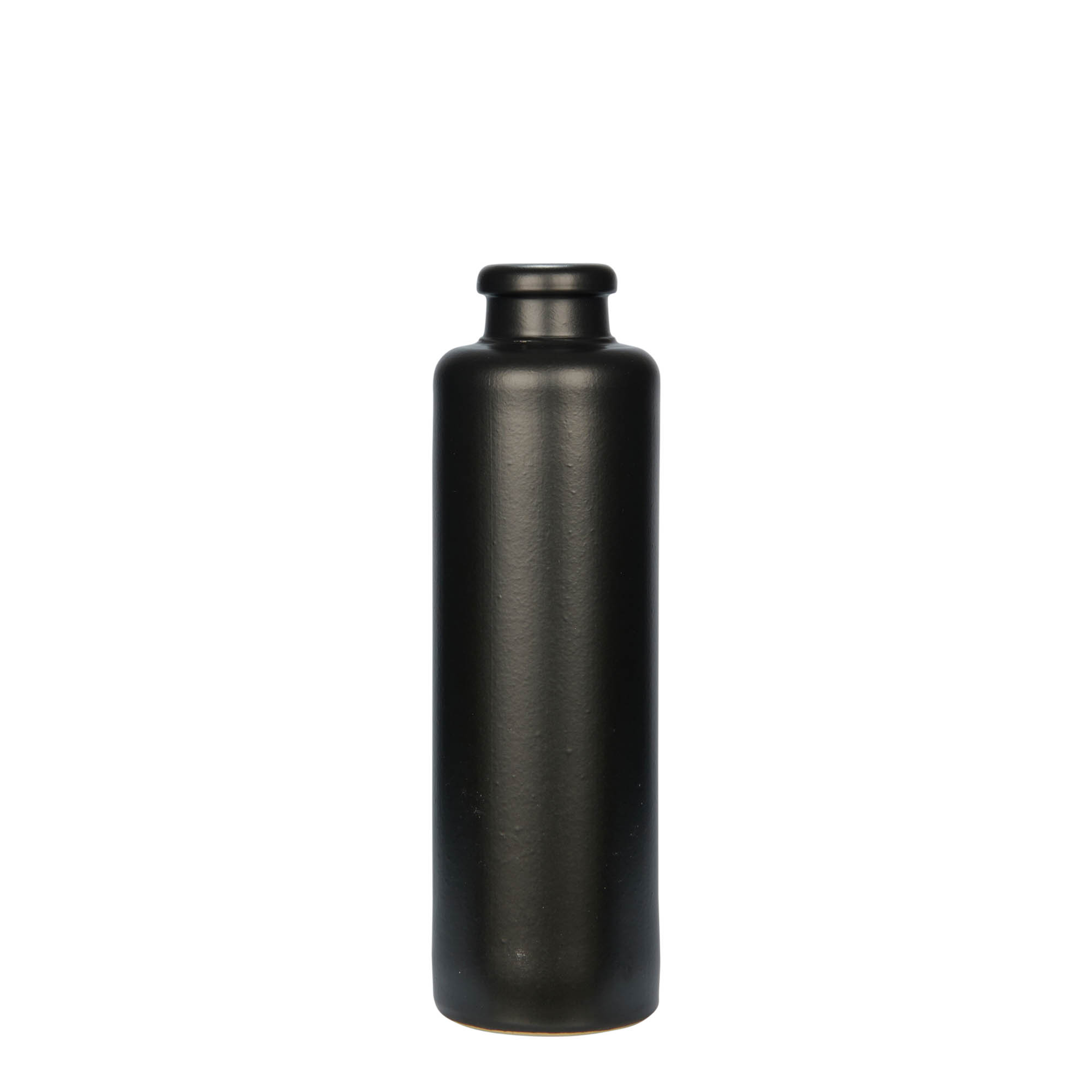 200 ml vrč za glinu, kamenina, crni, otvor: pluta