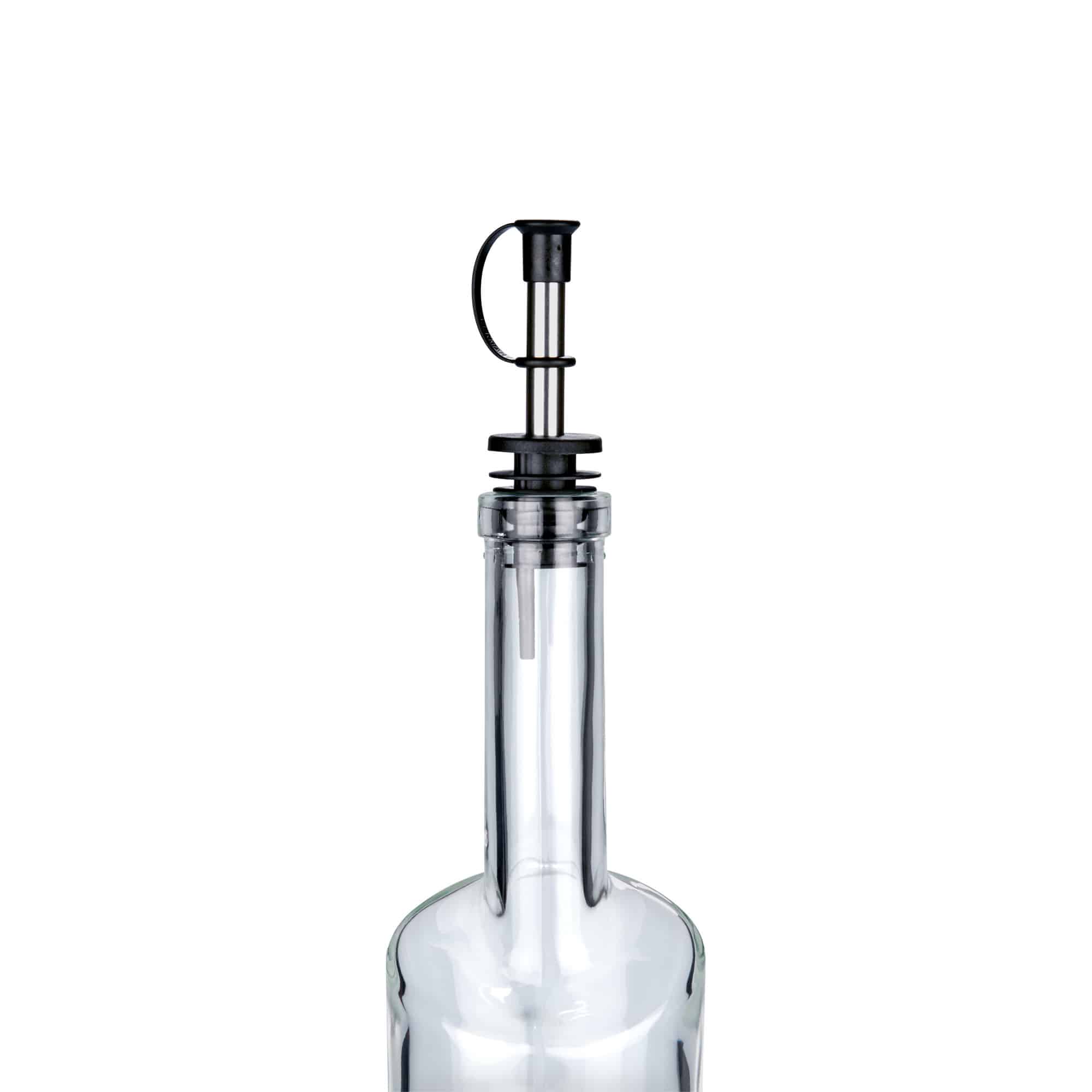 Inox izljev sa poklopcem, nehrđajući čelik, srebrni