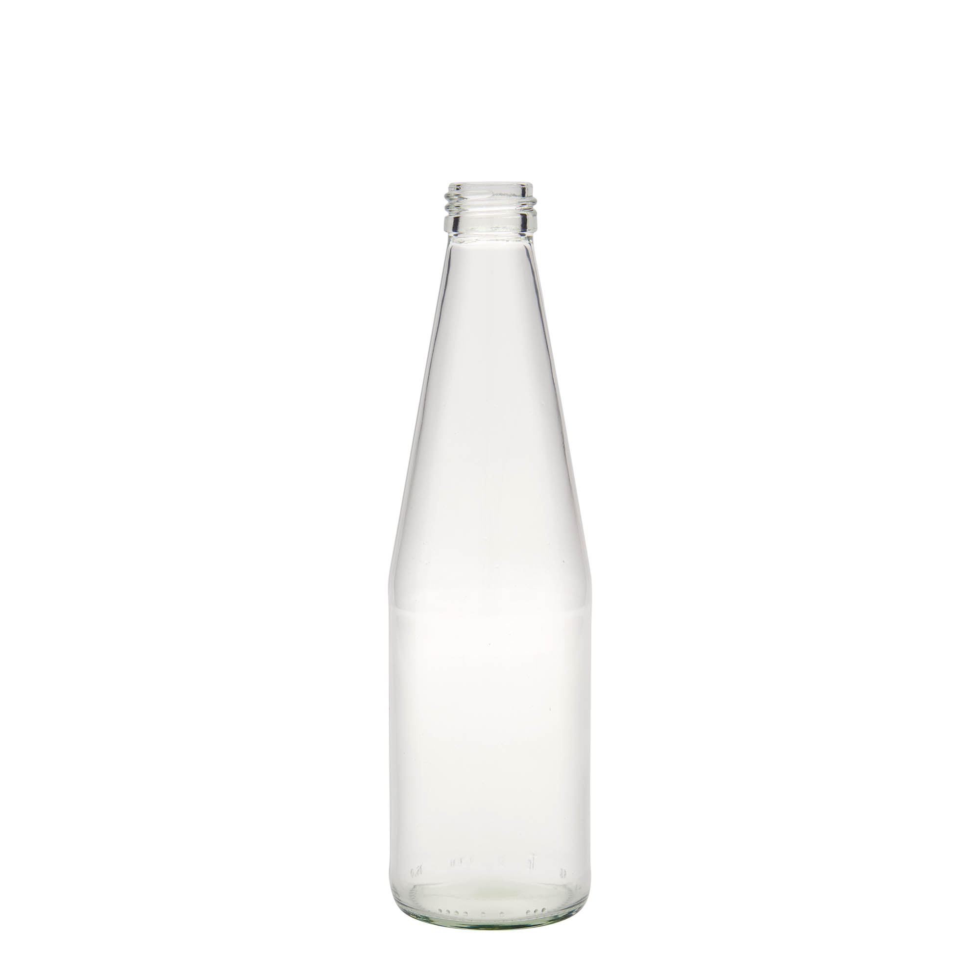 330 ml univerzalna boca u obliku šargarepe, staklo, grlo: PP 28