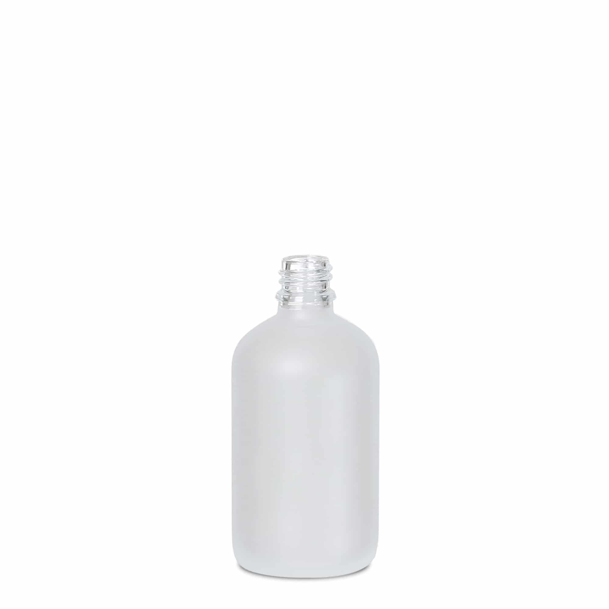 100 ml medicinska bočica, staklena, matirana, grlo: DIN 18