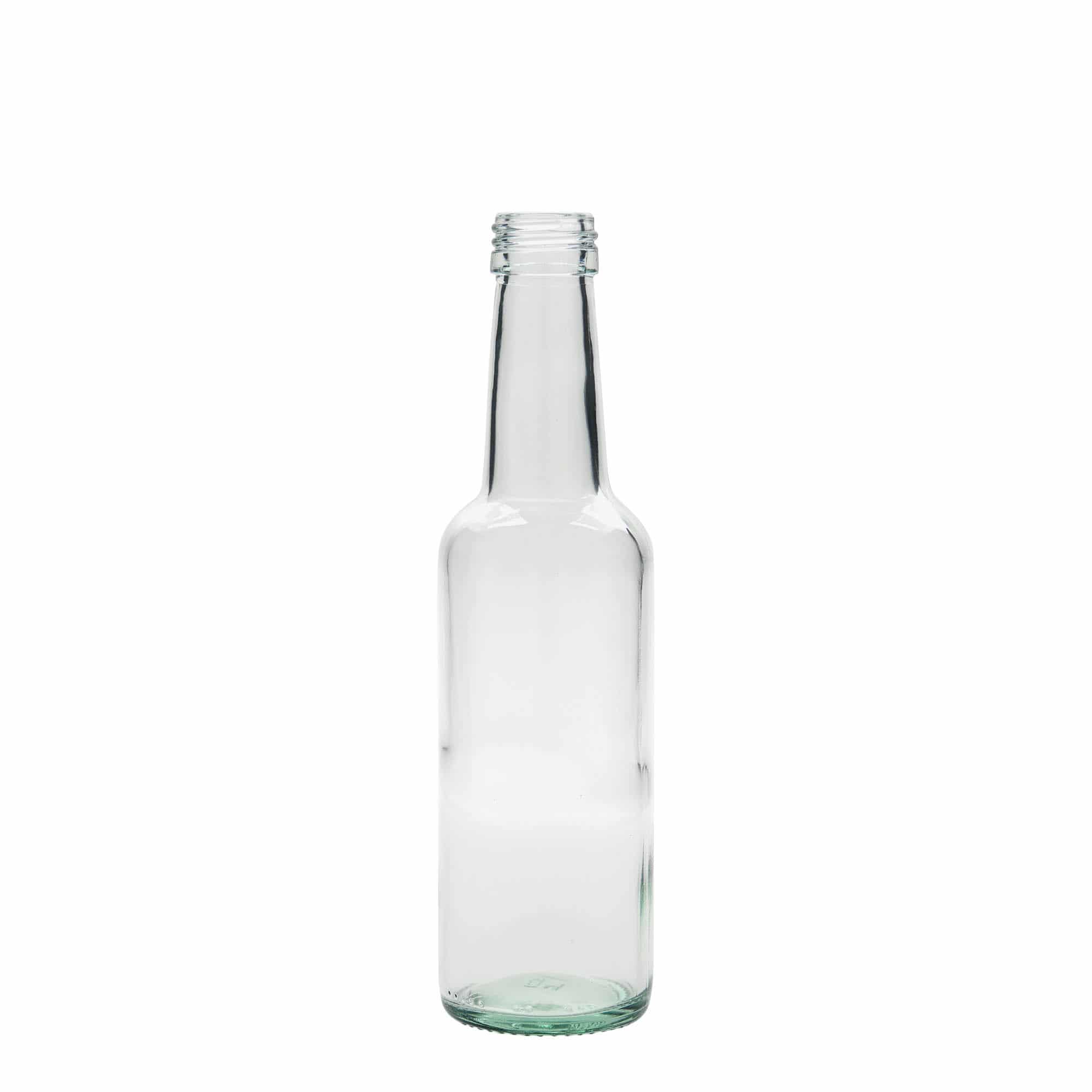 Staklena flaša sa ravnim vratom 250 ml, otvor: PP 28
