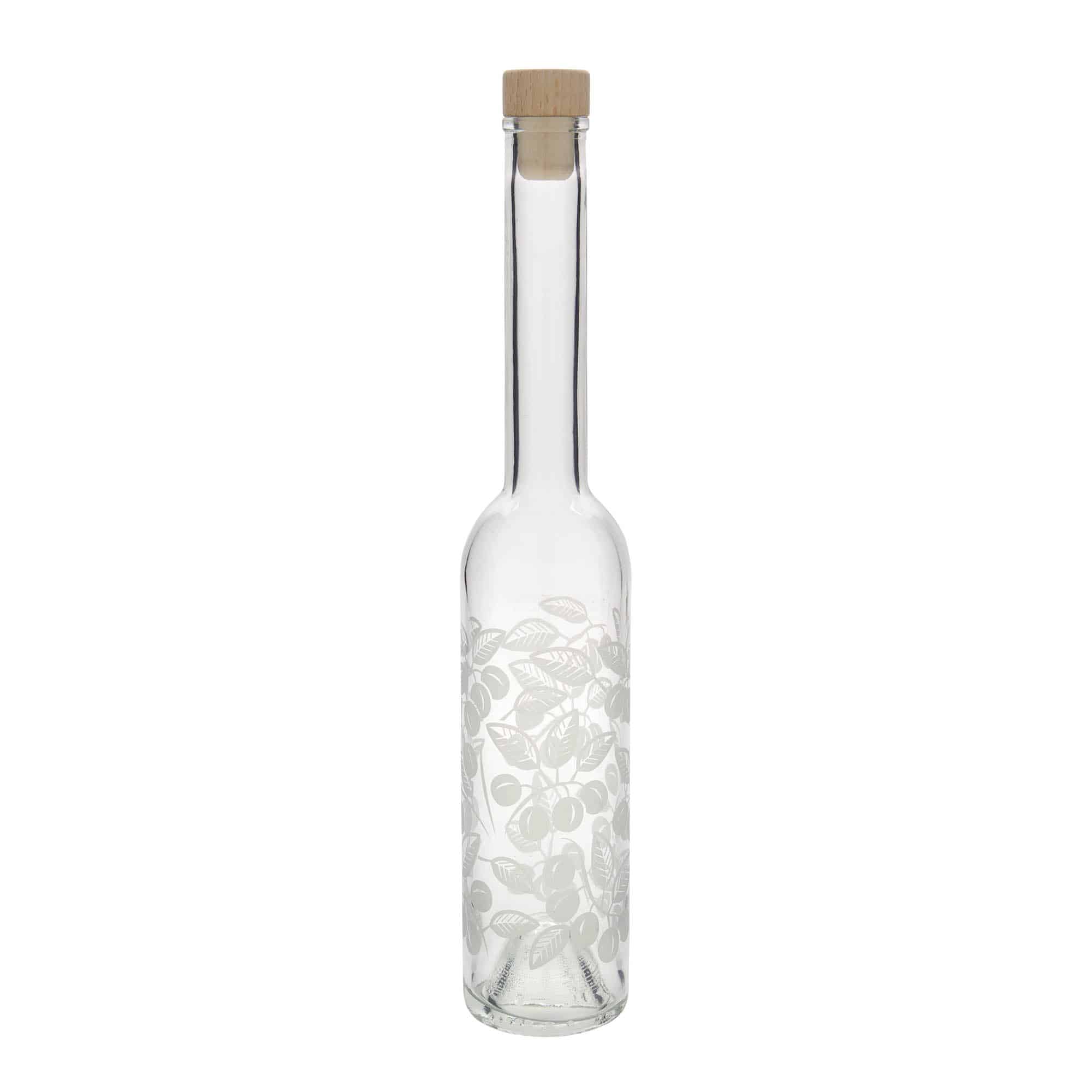 Staklena flaša 350 ml 'Opera', motiv: Mirabele, otvor: Pluto