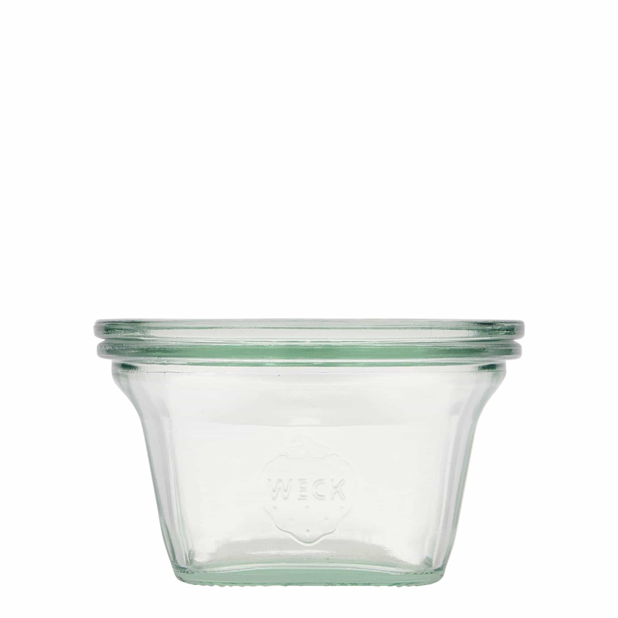 WECK kvadratna staklenka 290 ml, kvadratna, otvor: Okrugli rub WECK kvadratna staklenka 290 ml, kvadratna, otvor: Okrugli rub