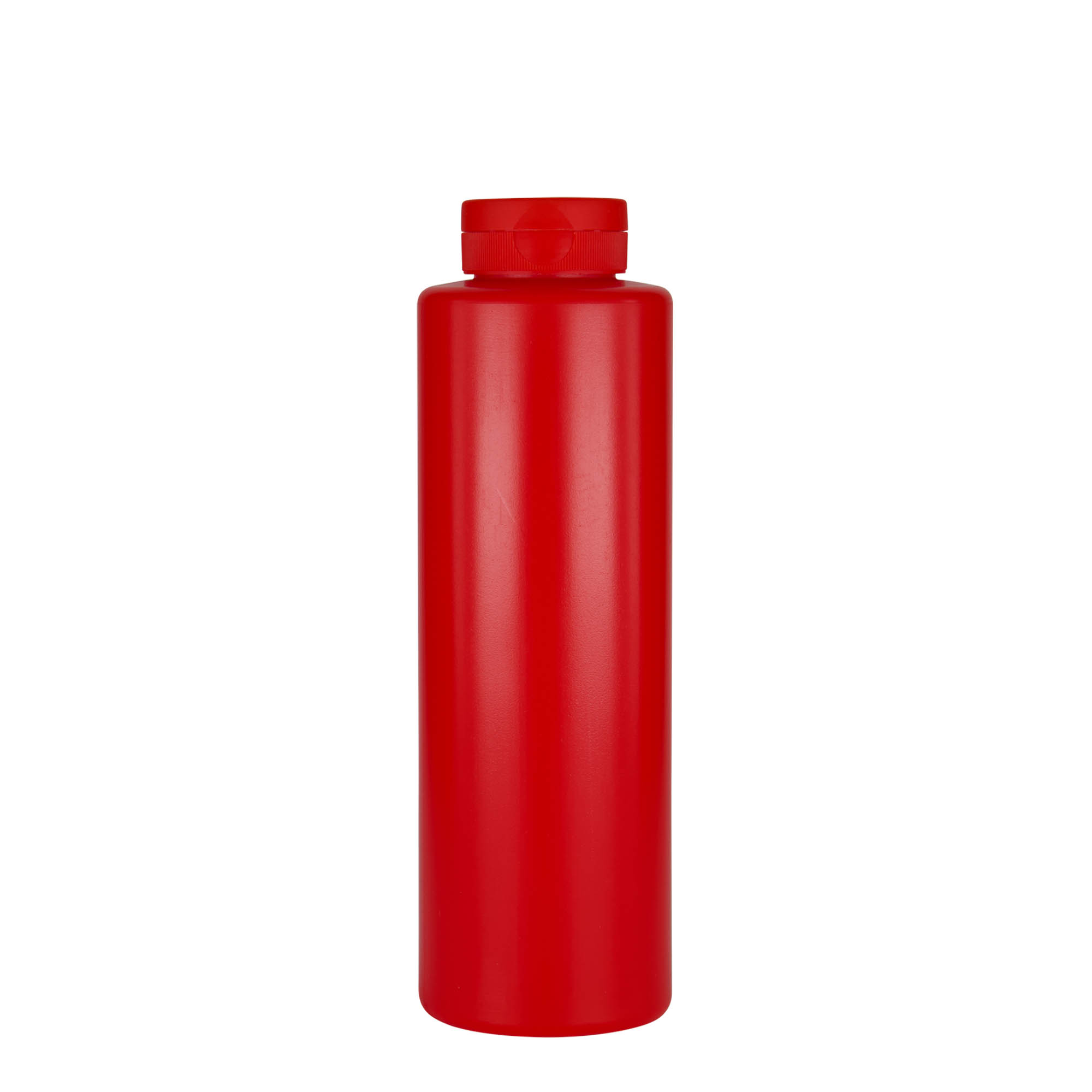 500 ml boca za sos, LDPE plastika, crvena, grlo: 38/400