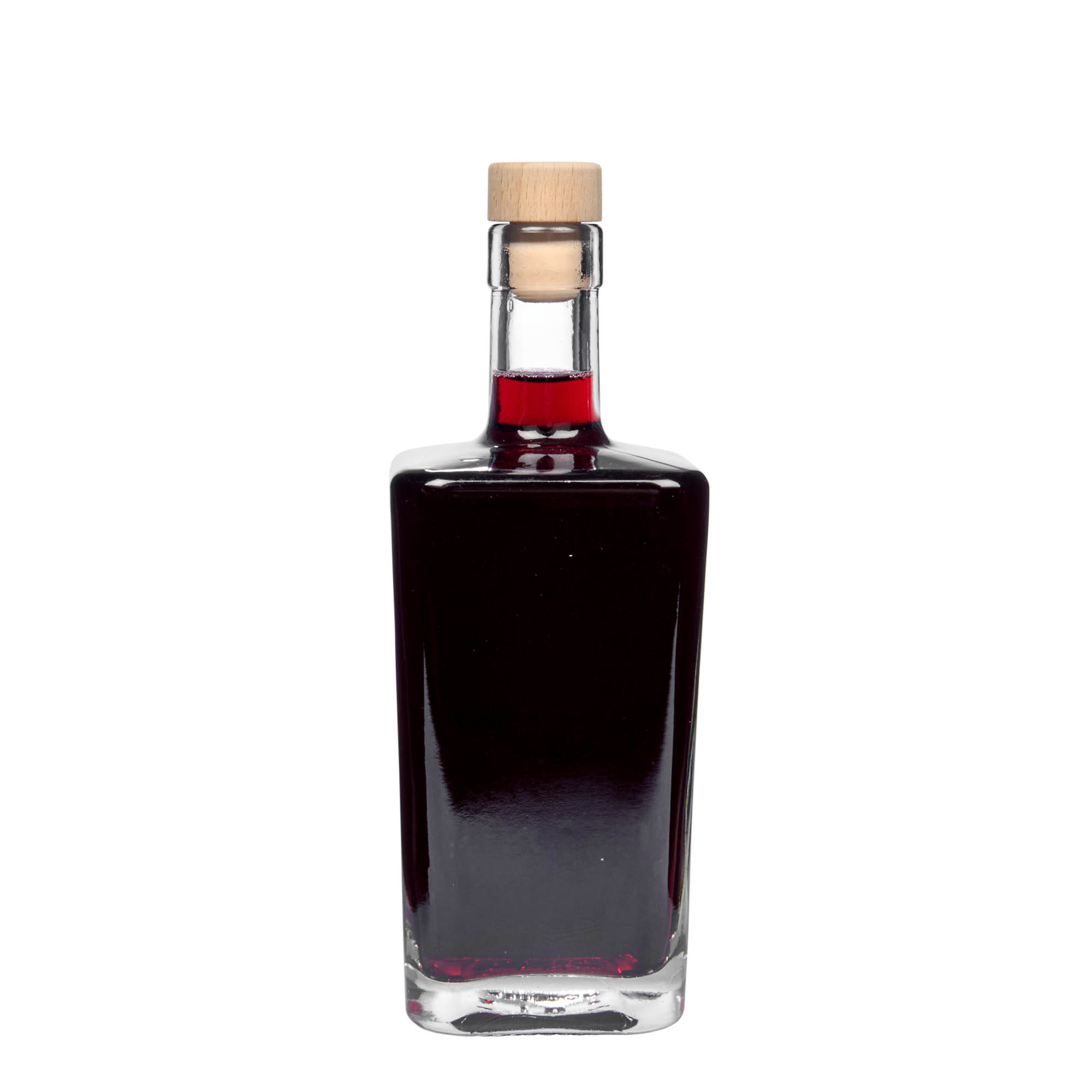 500 ml staklena boca 'Noel', kvadratna, grlo: čep