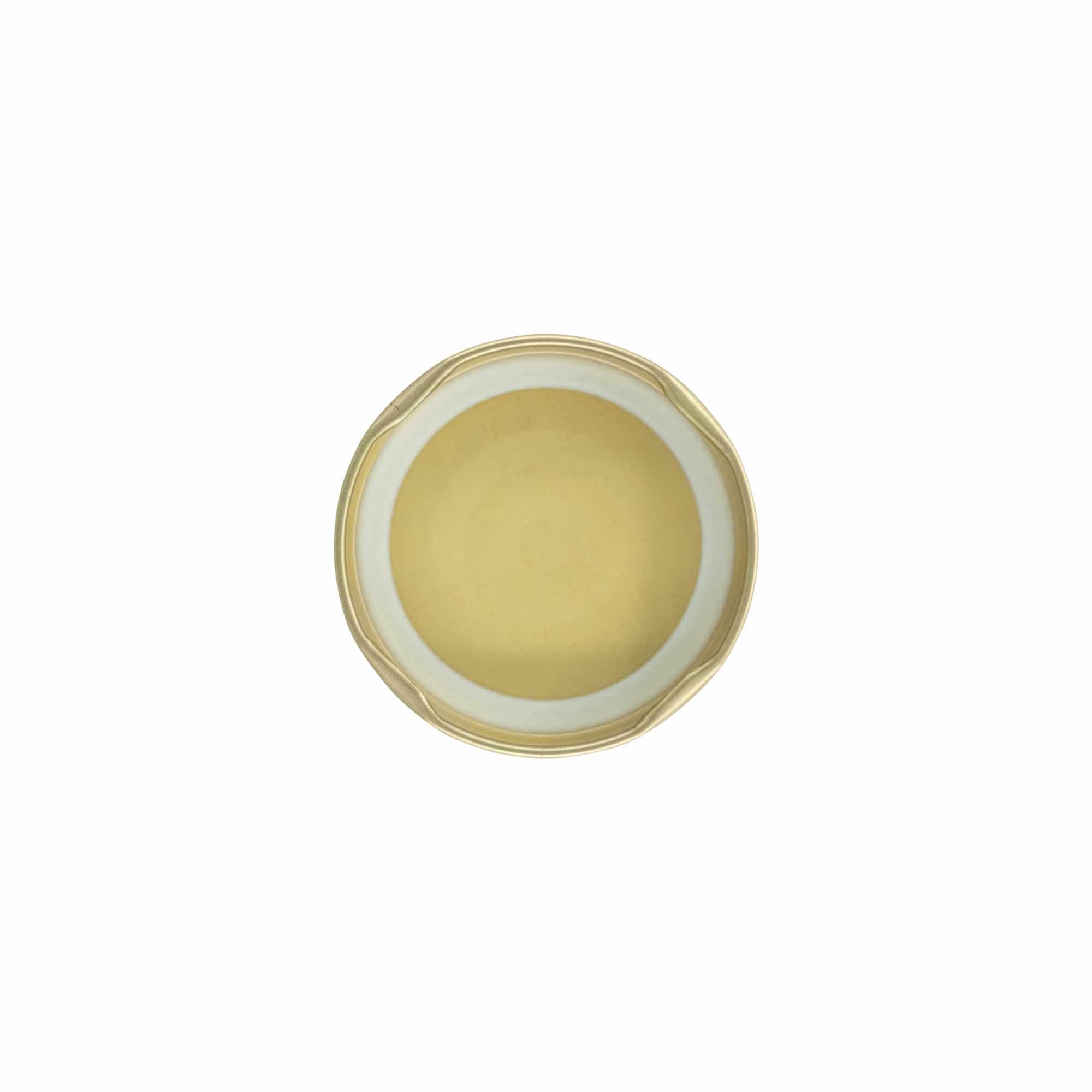 Twist-off poklopac, lim, zlatni, za grlo: TO 58 Twist-off poklopac, lim, zlatni, za grlo: TO 58