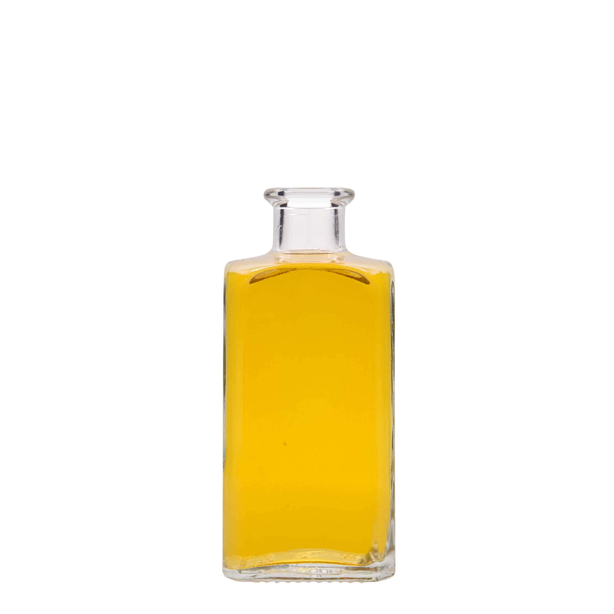 250 ml staklena boca Apotheker Carré, četvrtasta, grlo: čep