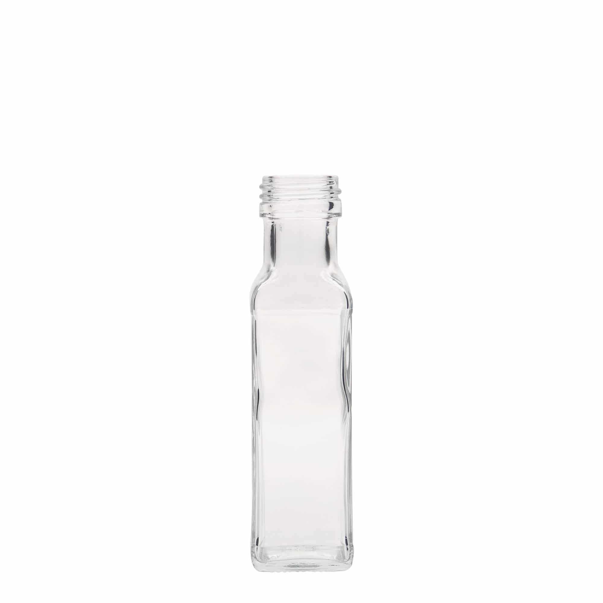 100 ml staklena boca 'Marasca', kvadratna, grlo: PP 31,5