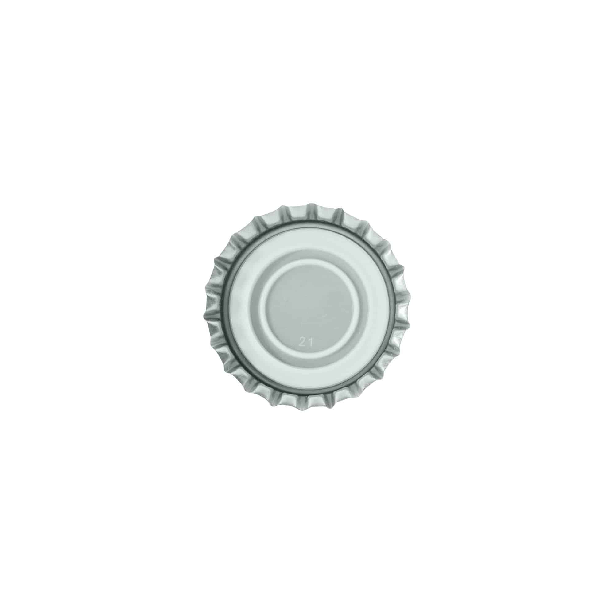 Krunski čep 29 mm, metal, srebrna