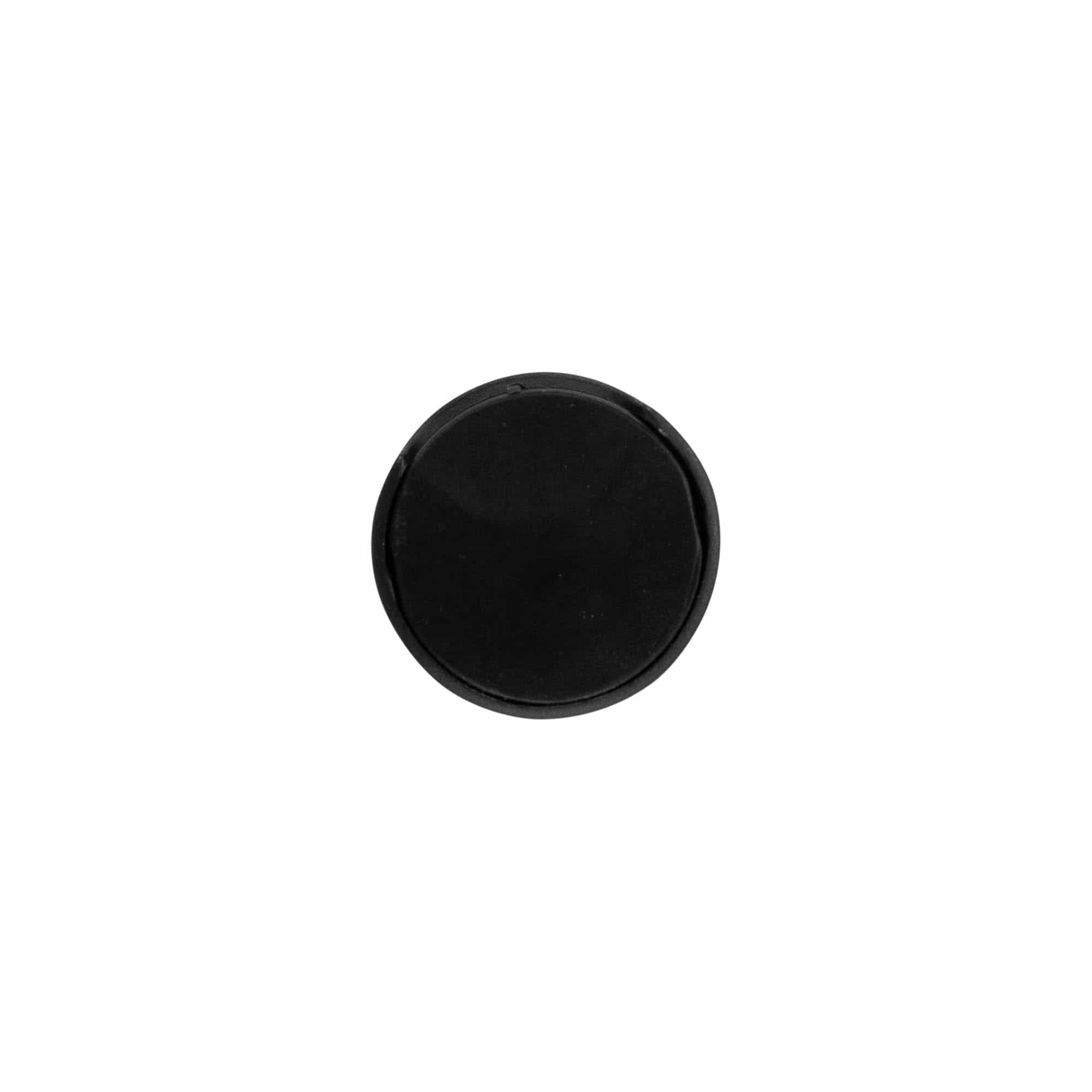 Zatvarač na navoj Disc Top, PP plastika, crni, za grlo: 24/410