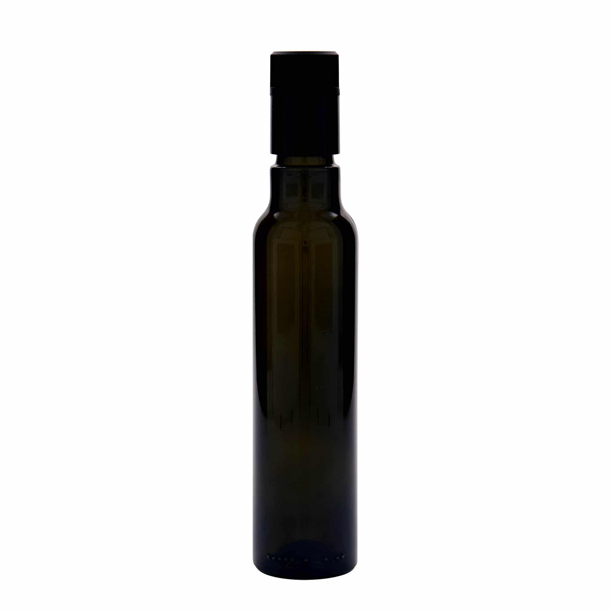 Flaša za sirće/ulje 250 ml 'Willy New', staklo, antikno zelena, otvor: DOP