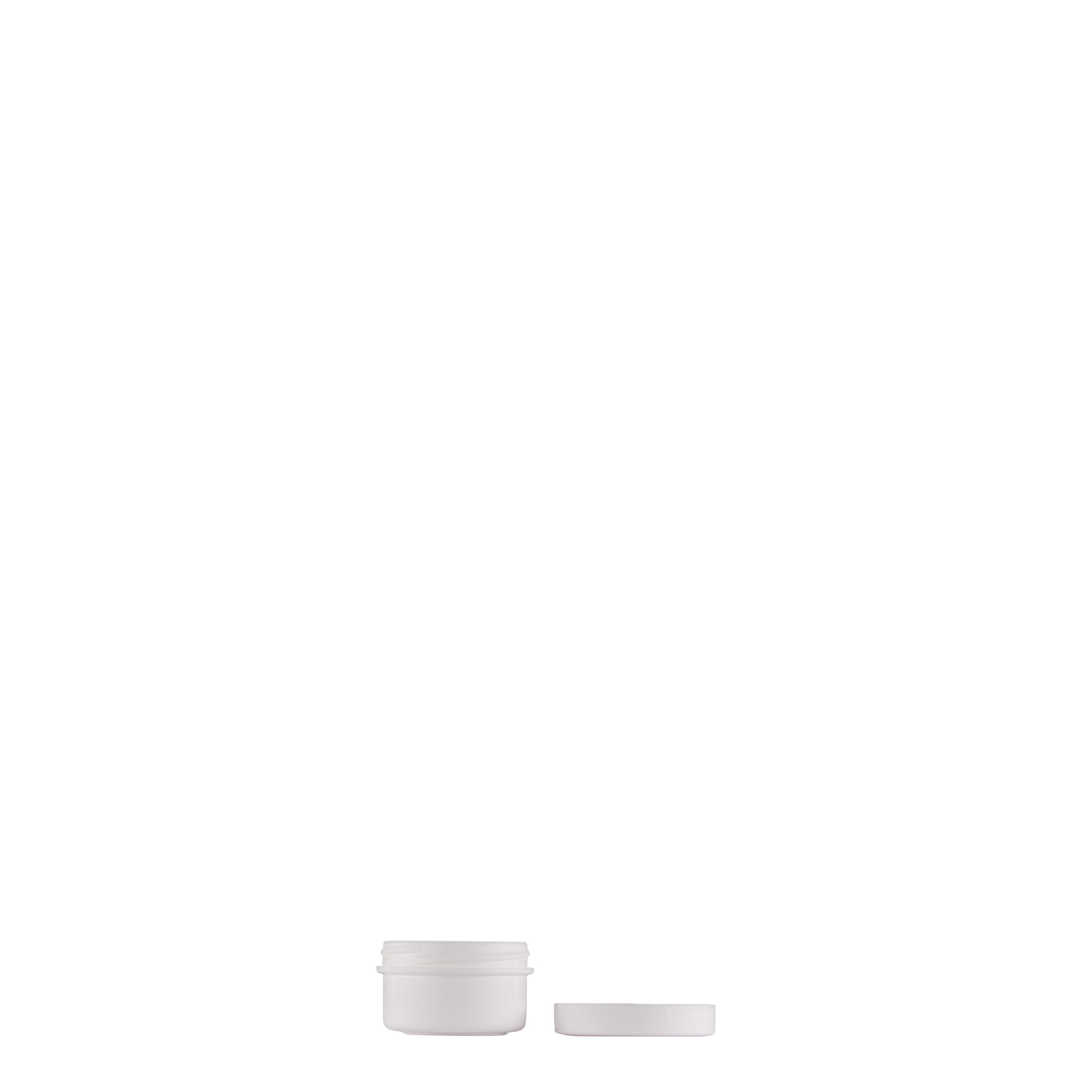 6 ml plastična posuda 'White Line', PP, bijela, otvor: navojni zatvarač 6 ml plastična posuda 'White Line', PP, bijela, otvor: navojni zatvarač