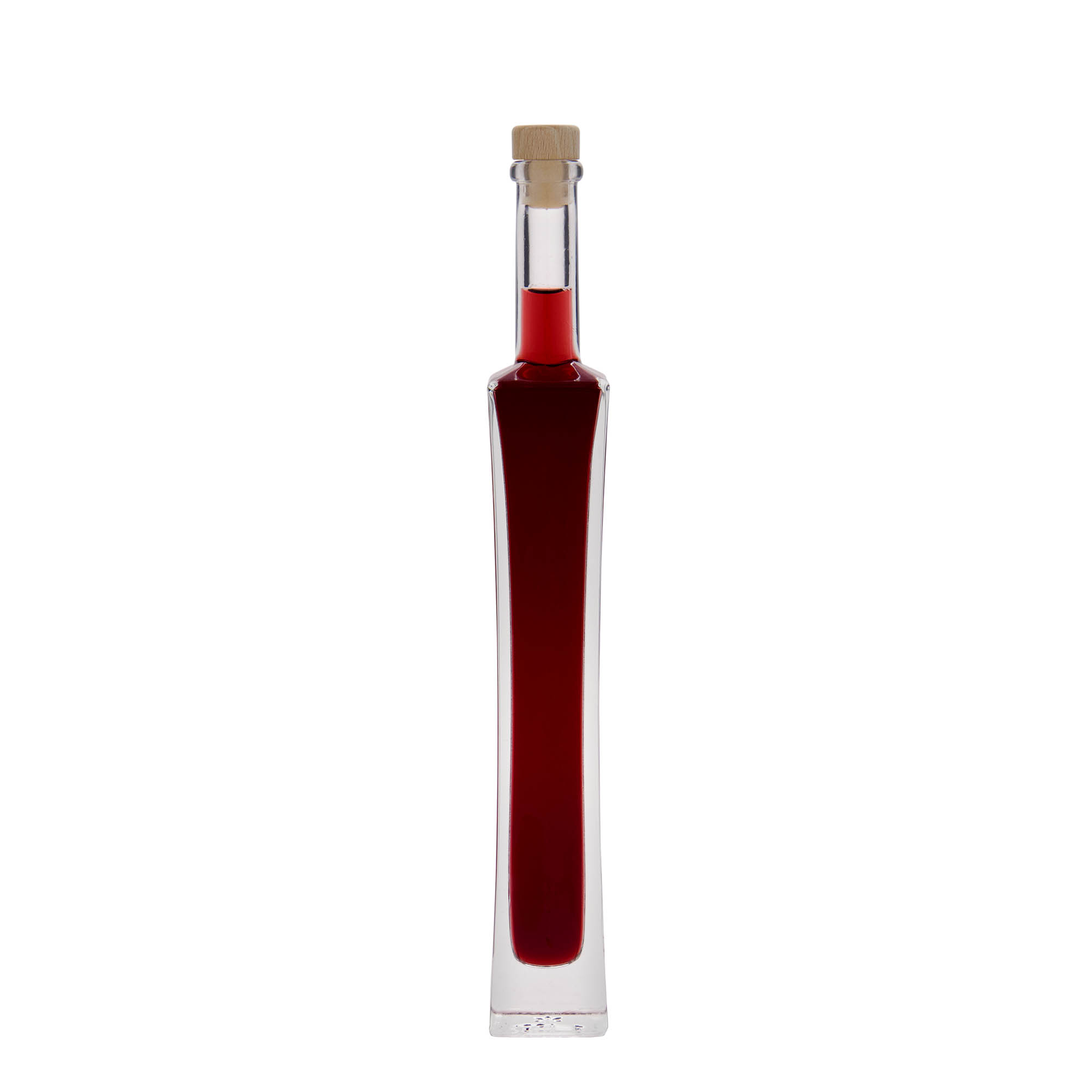 100 ml staklena boca 'Koko', kvadratna, otvor: čep