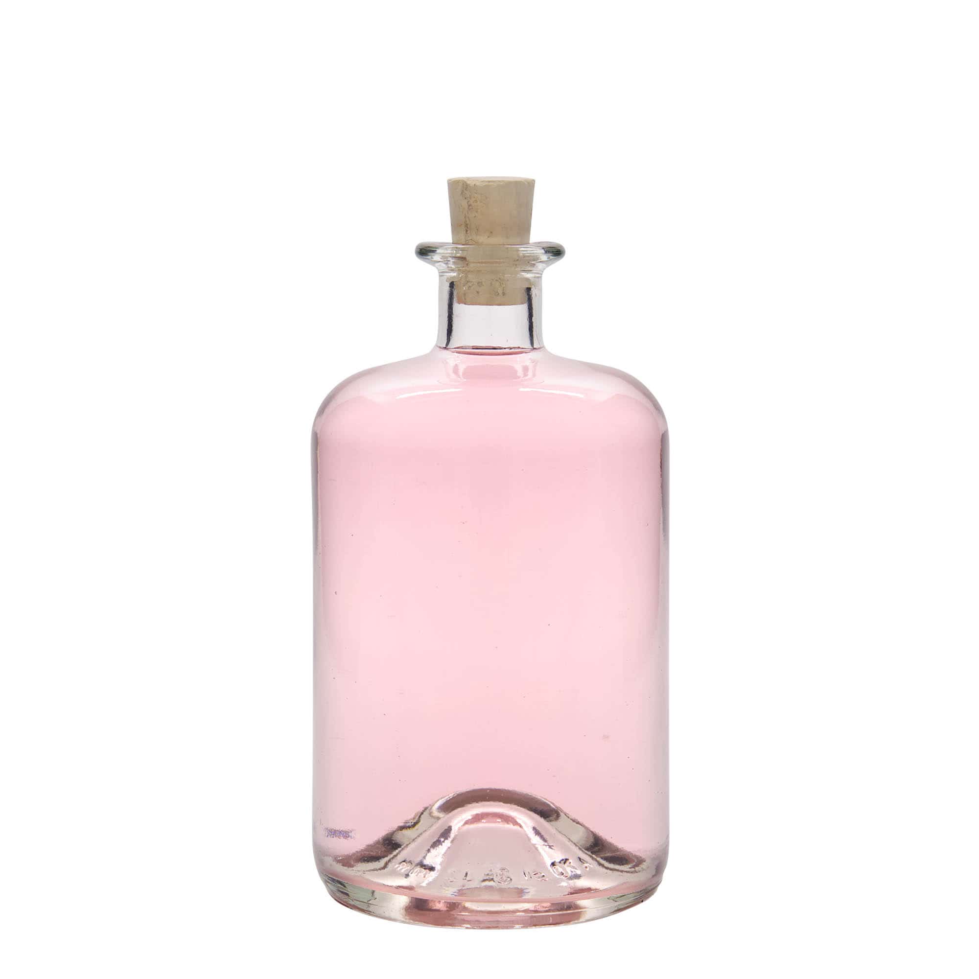 Staklena apotekarska flaša 700 ml, otvor: Pluto