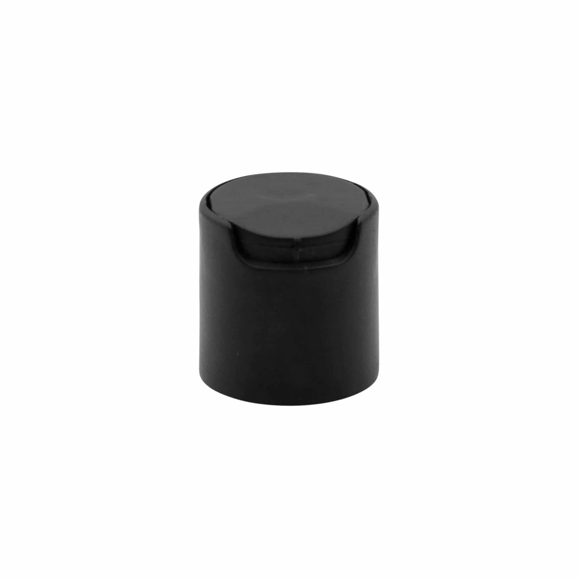 Navojni zatvarač Disc Top, PP plastika, crna, za otvor: 24/410