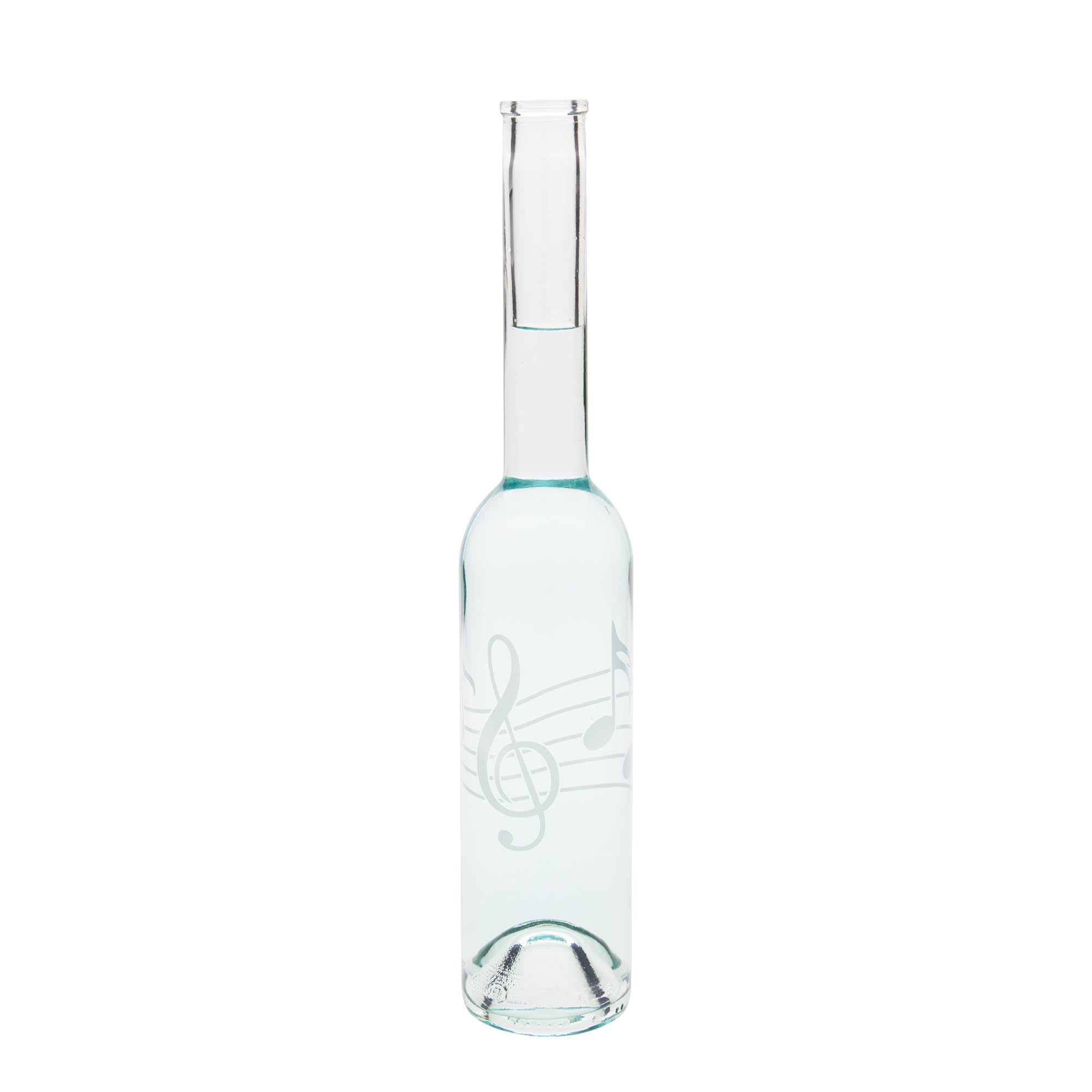 350 ml staklena boca 'Opera', motiv: muzičke note, grlo: plutajući čep 350 ml staklena boca 'Opera', motiv: muzičke note, grlo: plutajući čep