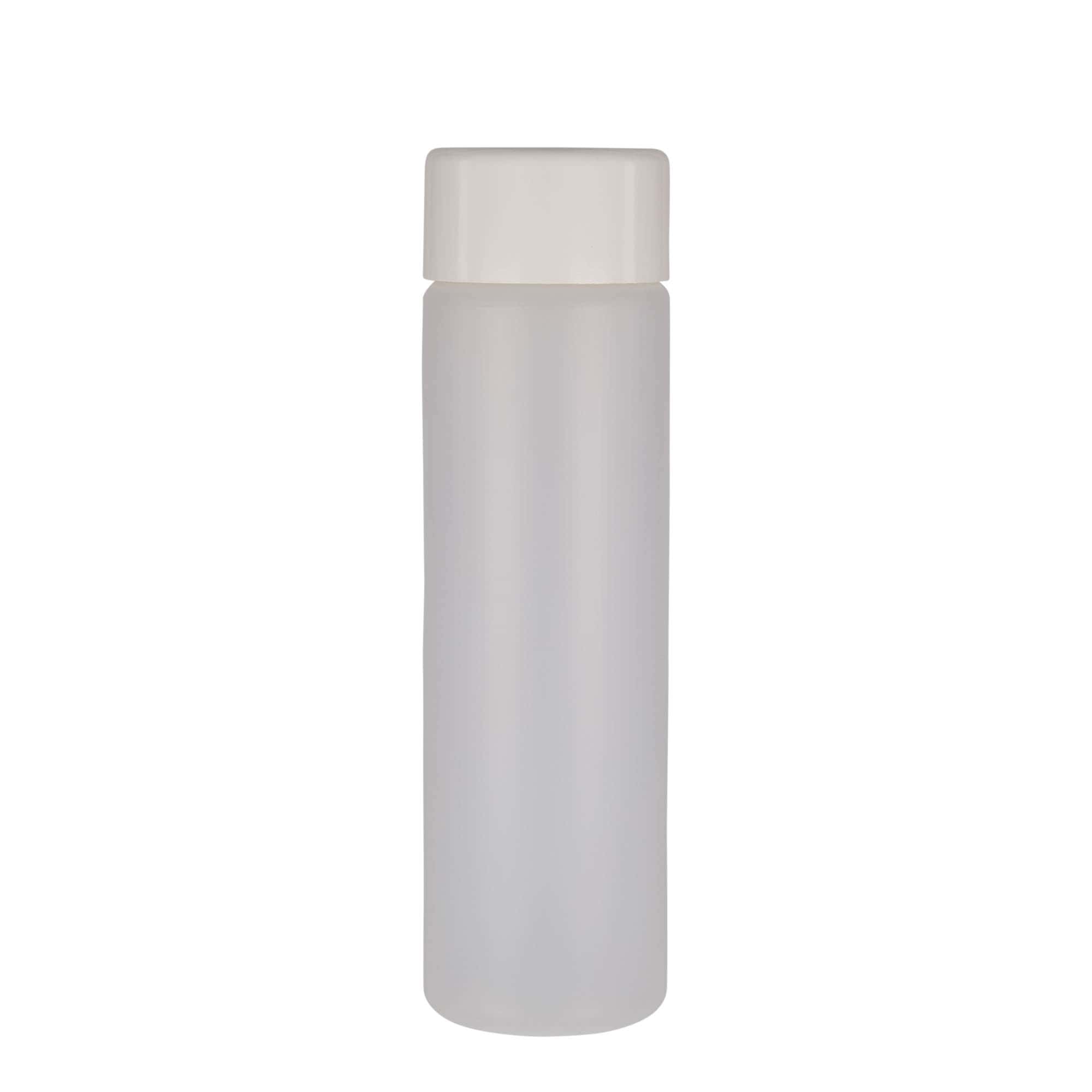 Okrugla flaša 500 ml, PE plastika, prirodna, otvor: Navojni zatvarač