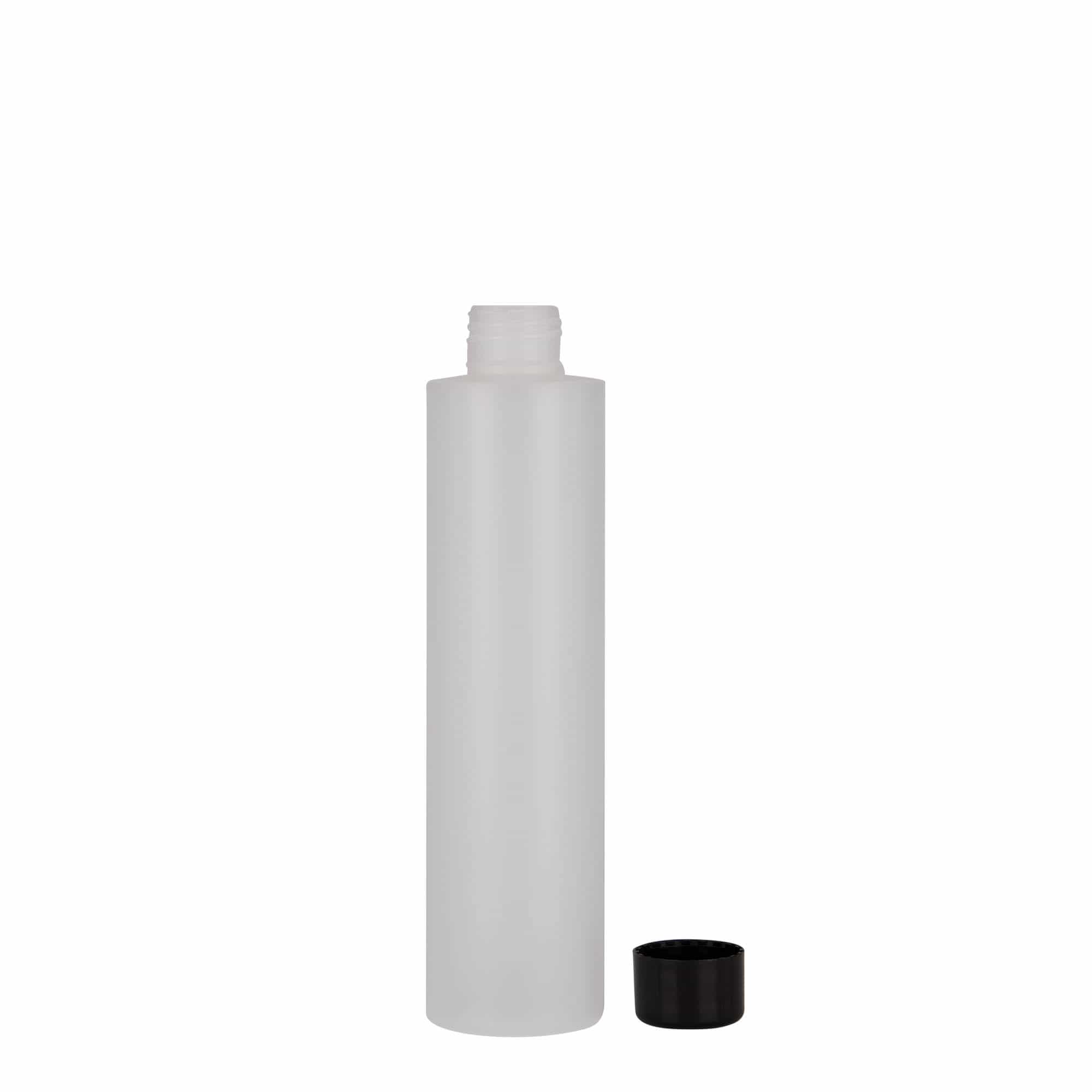 Plastična flaša 200 ml 'Pipe', HDPE, prirodna, otvor: 24/410