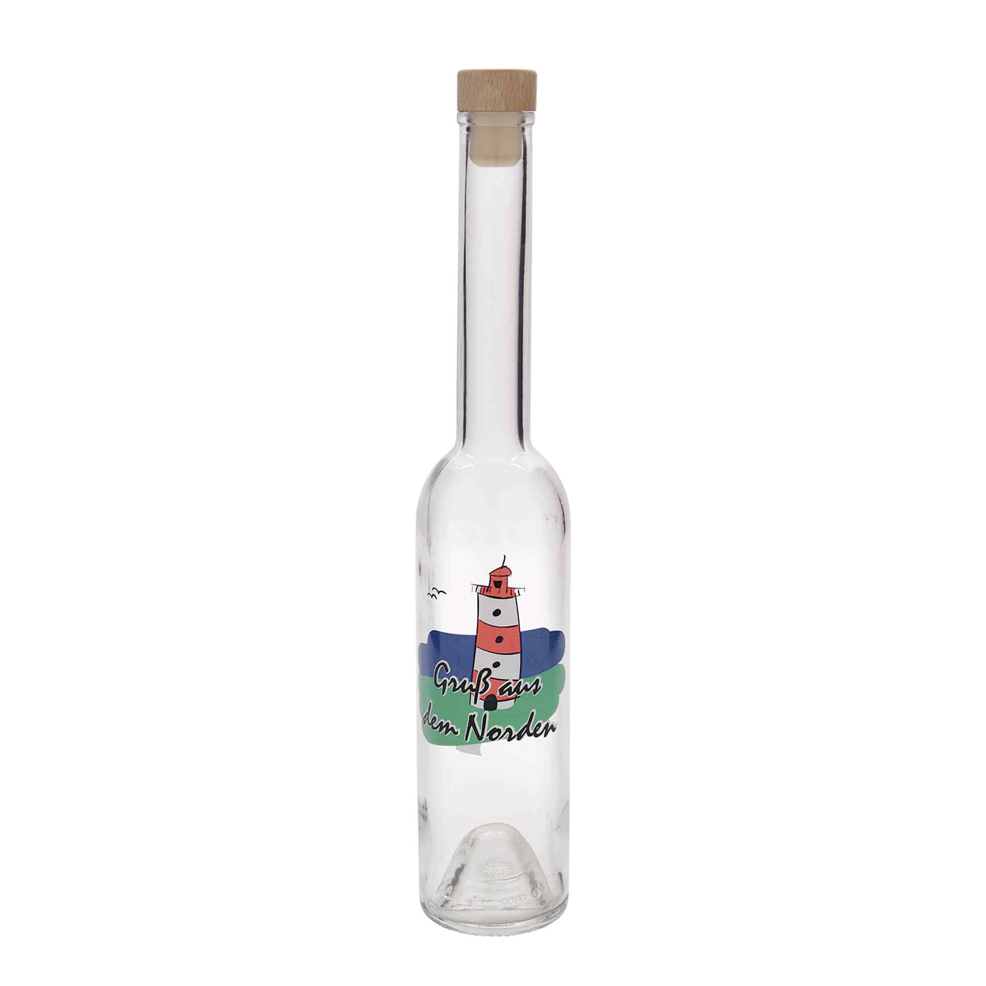 Staklena flaša 350 ml 'Opera', motiv: Sjever, otvor: Pluto