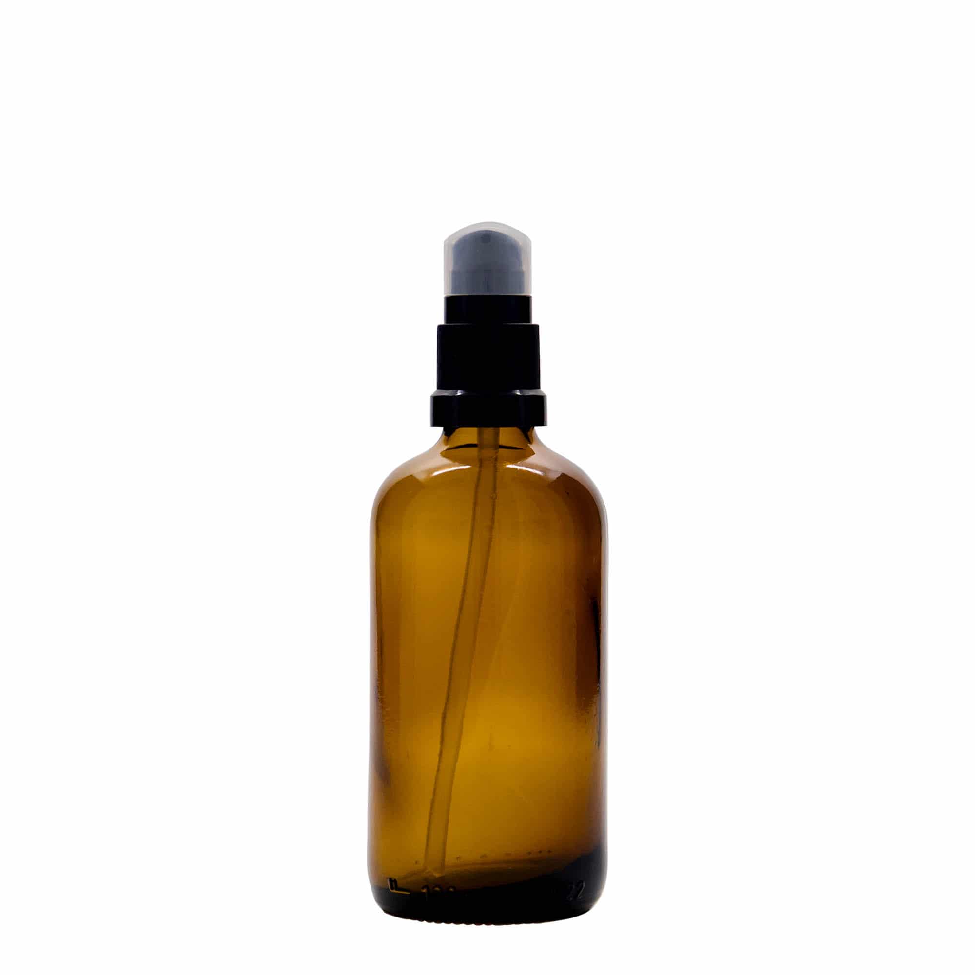 Medicinska flaša sa pumpicom za losion 100 ml, staklo, smeđa, otvor: DIN 18 Medicinska flaša sa pumpicom za losion 100 ml, staklo, smeđa, otvor: DIN 18