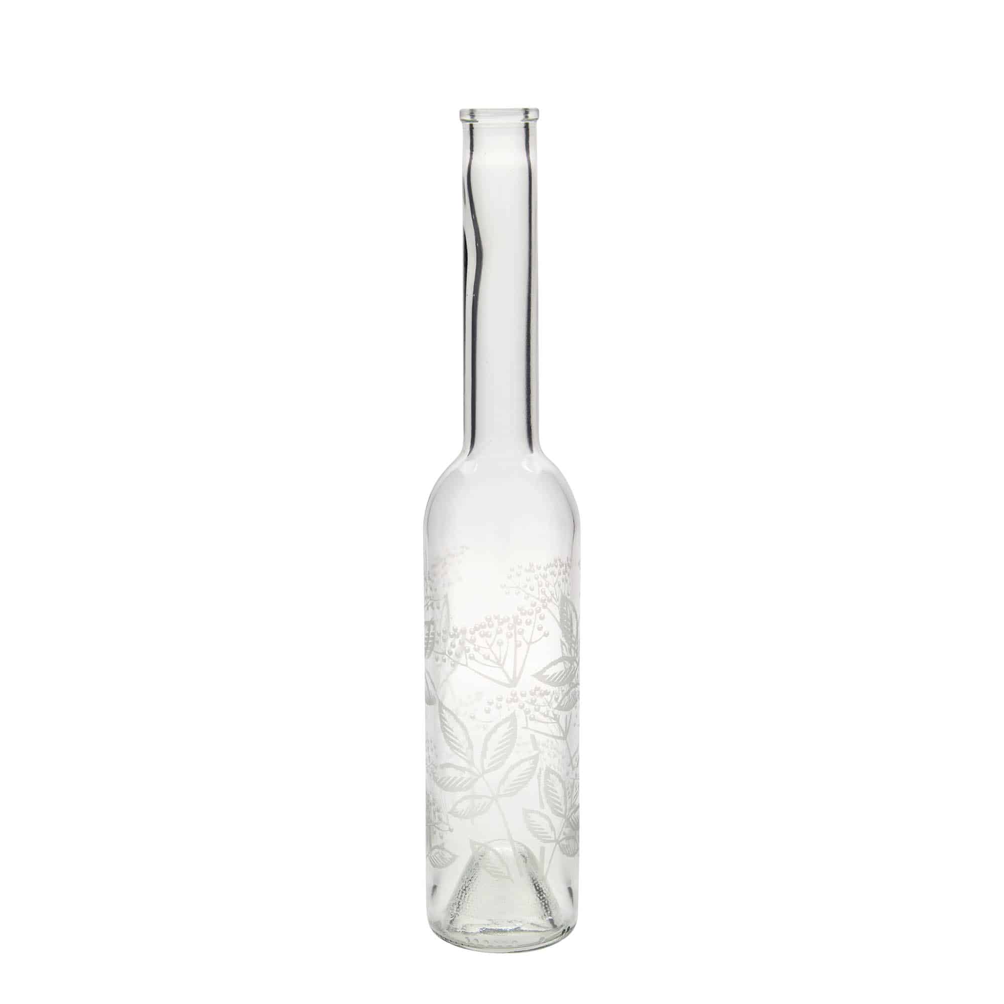 Staklena flaša 350 ml 'Opera', motiv: Bazga, otvor: Pluto Staklena flaša 350 ml 'Opera', motiv: Bazga, otvor: Pluto