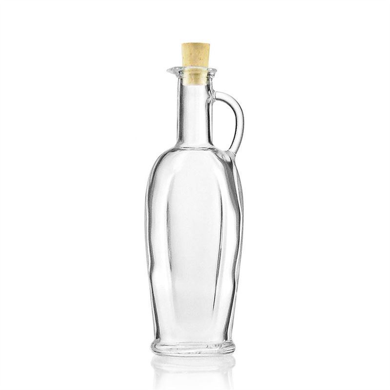 250 ml staklena boca 'Eleganta', ovalna, grlo: plutajući čep 250 ml staklena boca 'Eleganta', ovalna, grlo: plutajući čep