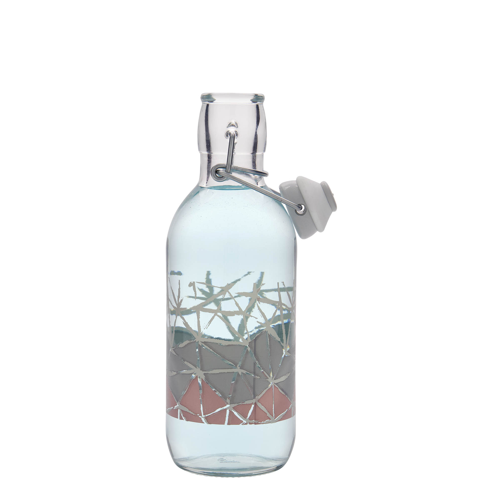 Staklena flaša 500 ml 'Emilia', motiv: Manolibera rosa, otvor: Zatvarač sa žicom Staklena flaša 500 ml 'Emilia', motiv: Manolibera rosa, otvor: Zatvarač sa žicom