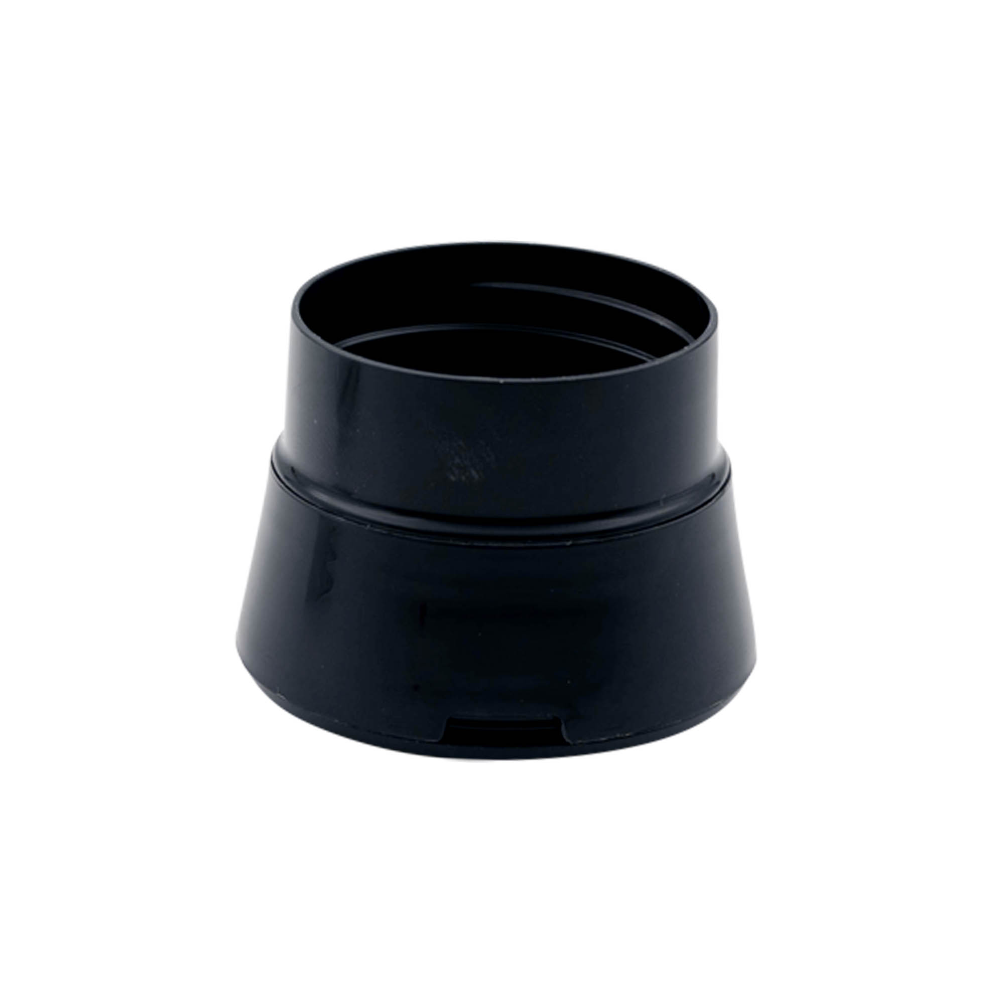 Poklopac za začinske posude, mlin, PP plastika, crna, za otvor: 38/400 Poklopac za začinske posude, mlin, PP plastika, crna, za otvor: 38/400