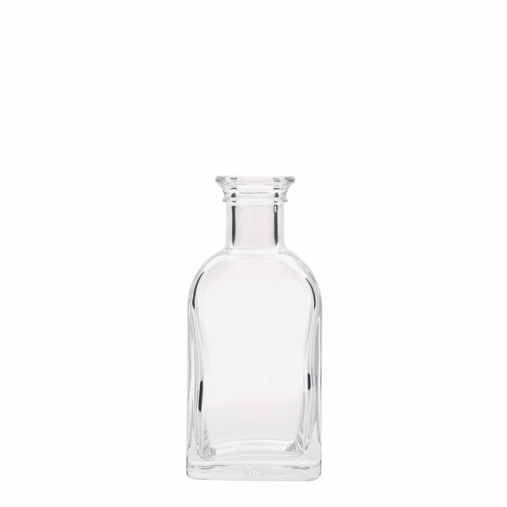 100 ml staklena boca Apotheker Carré, kvadratna, grlo: pluta