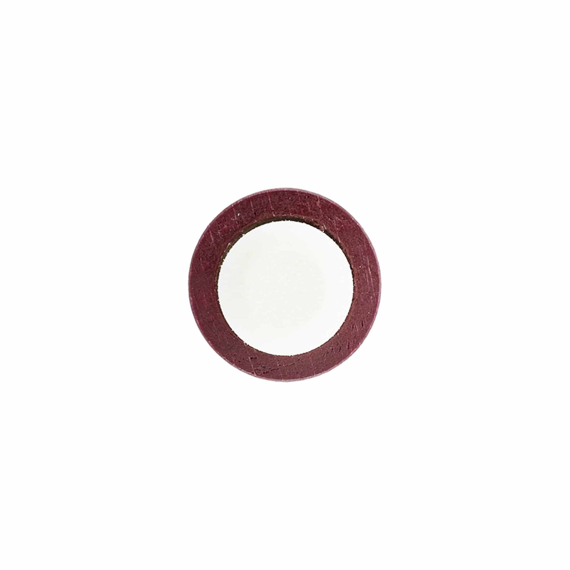 Čep s drškom 19 mm, drvo/plastika, bordo crvena, za otvor: čep Čep s drškom 19 mm, drvo/plastika, bordo crvena, za otvor: čep