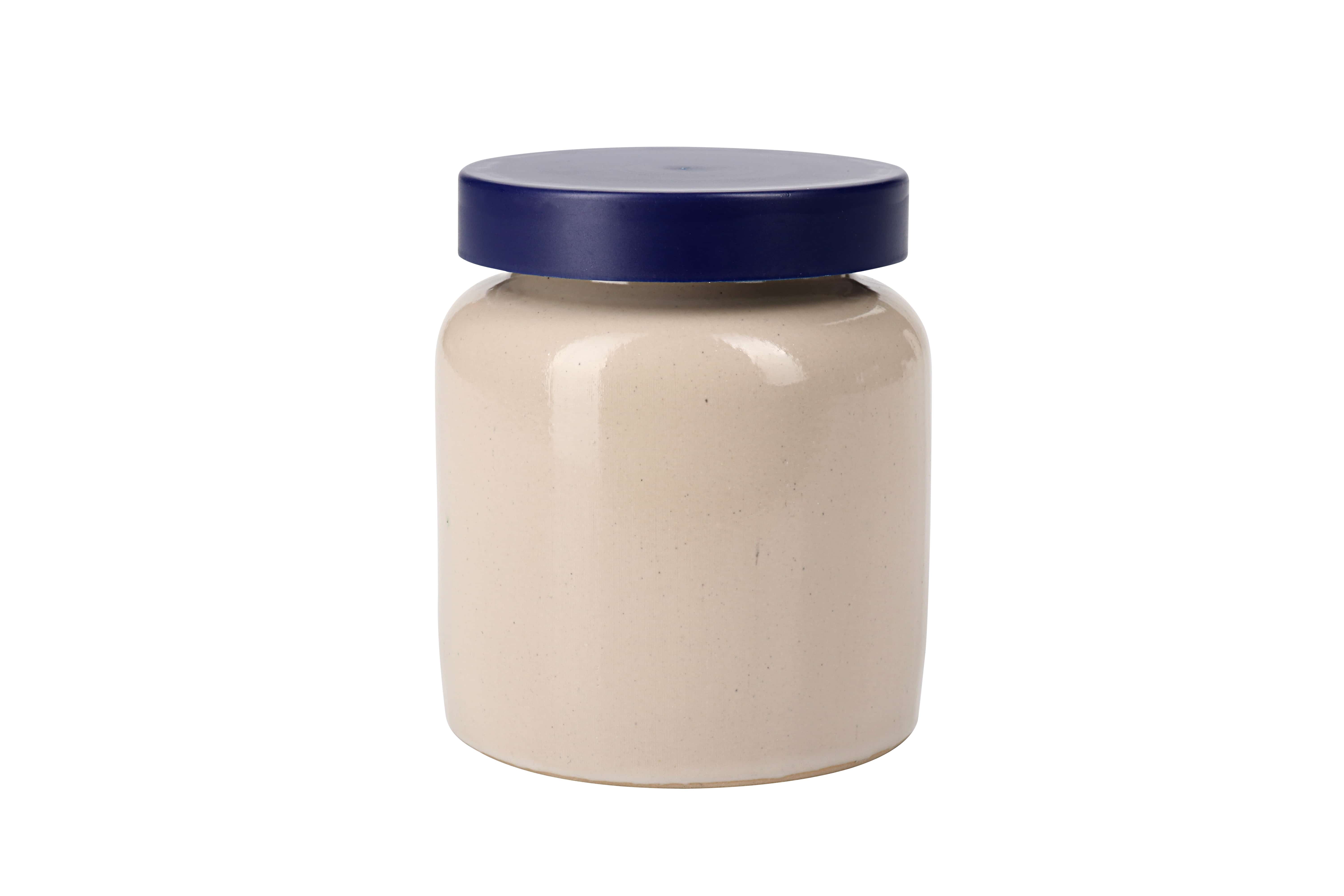 270 ml lonac od kamene keramike, keramika, bež, otvor: poklopac na navrtku