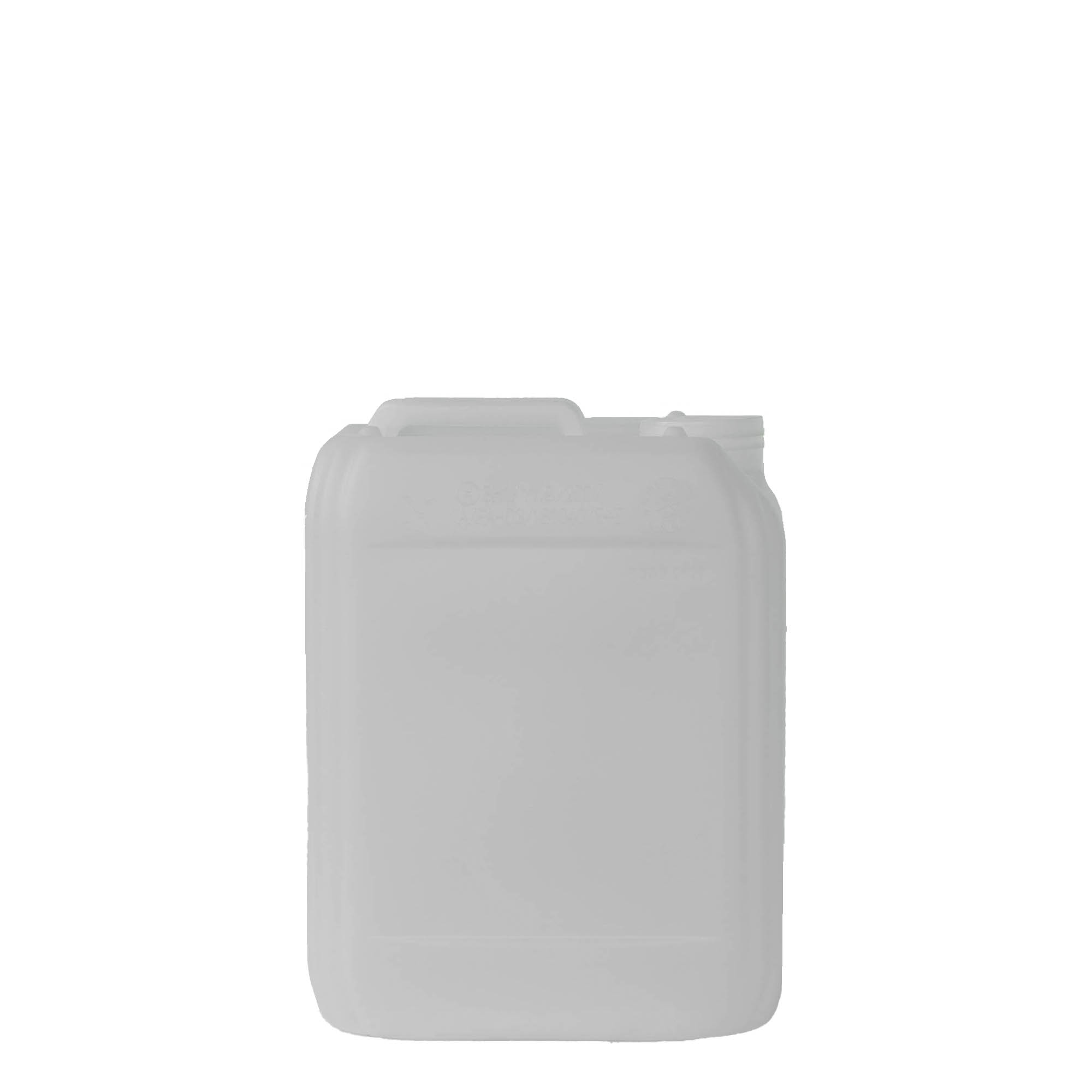 5 l kanister, pravougaoni, HDPE plastika, prirodni, otvor: ND 55